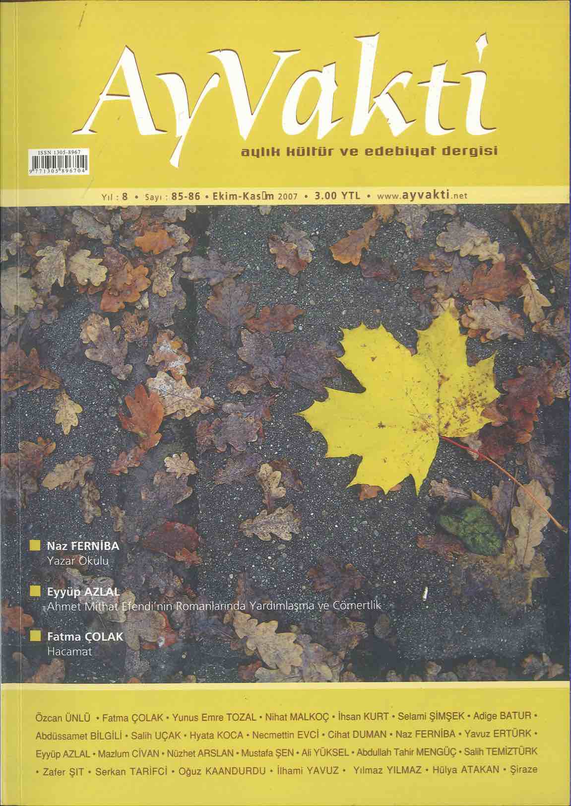 85-86. Sayı Kapağı