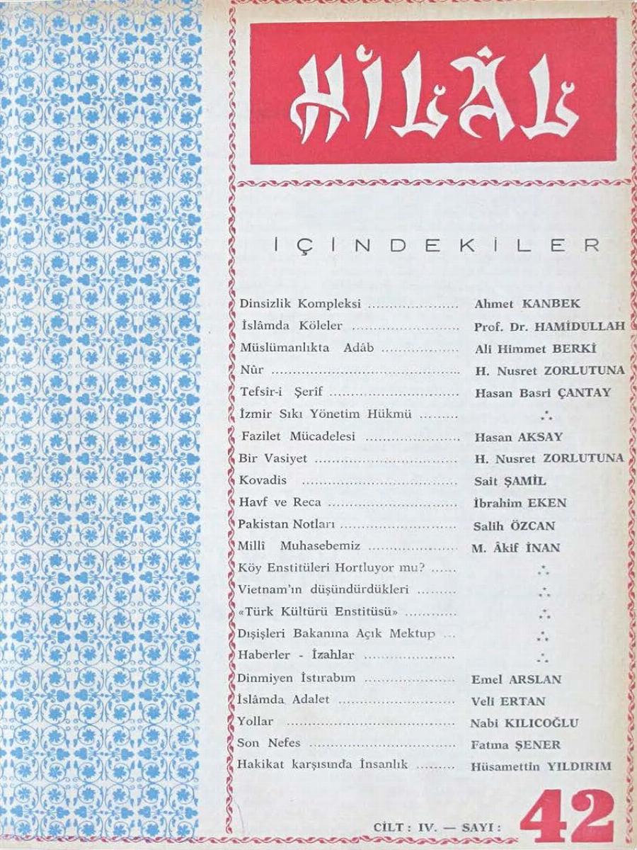 4. Cilt 42. Sayı Kapağı