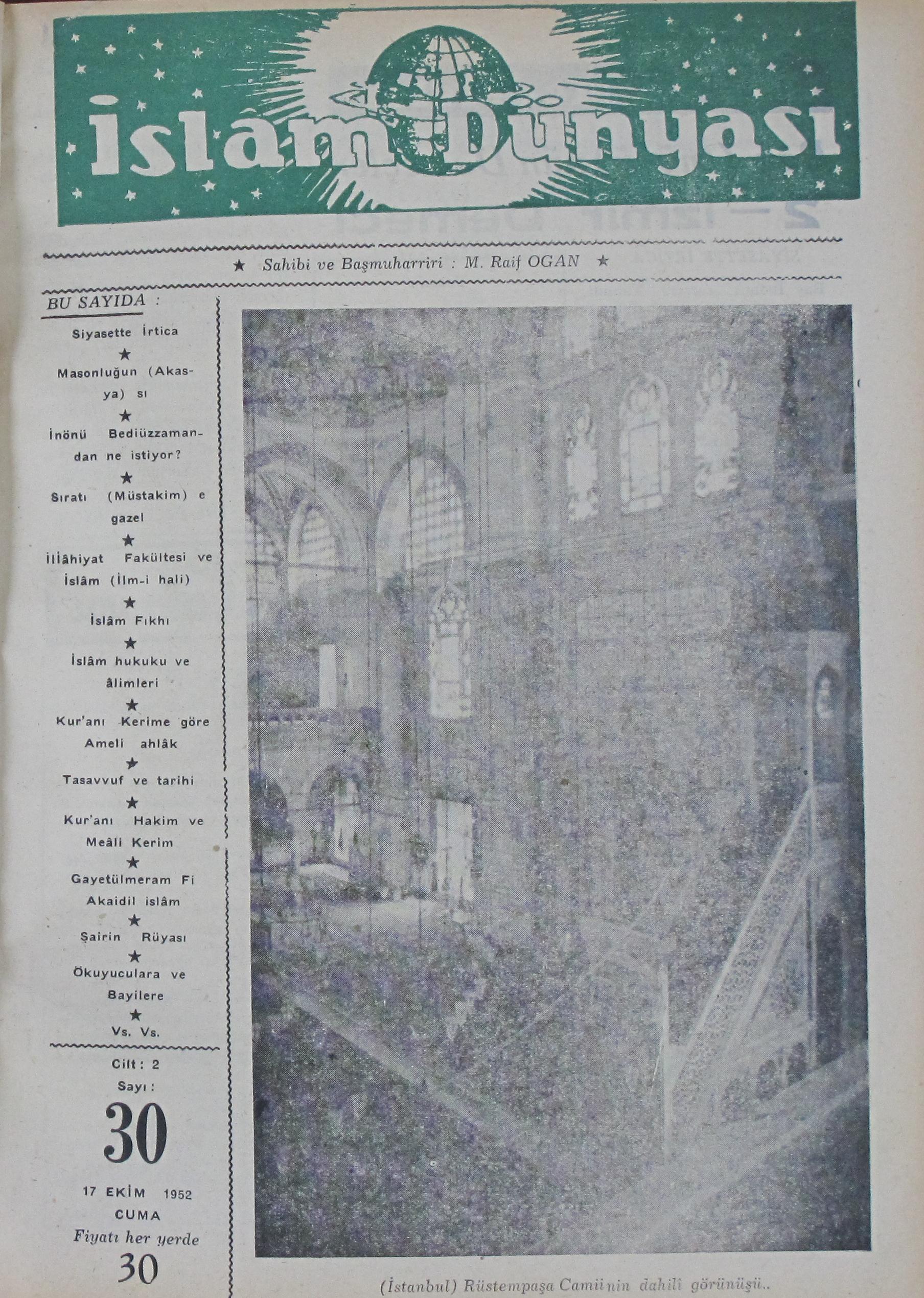 2. Cilt 30. Sayı Kapağı