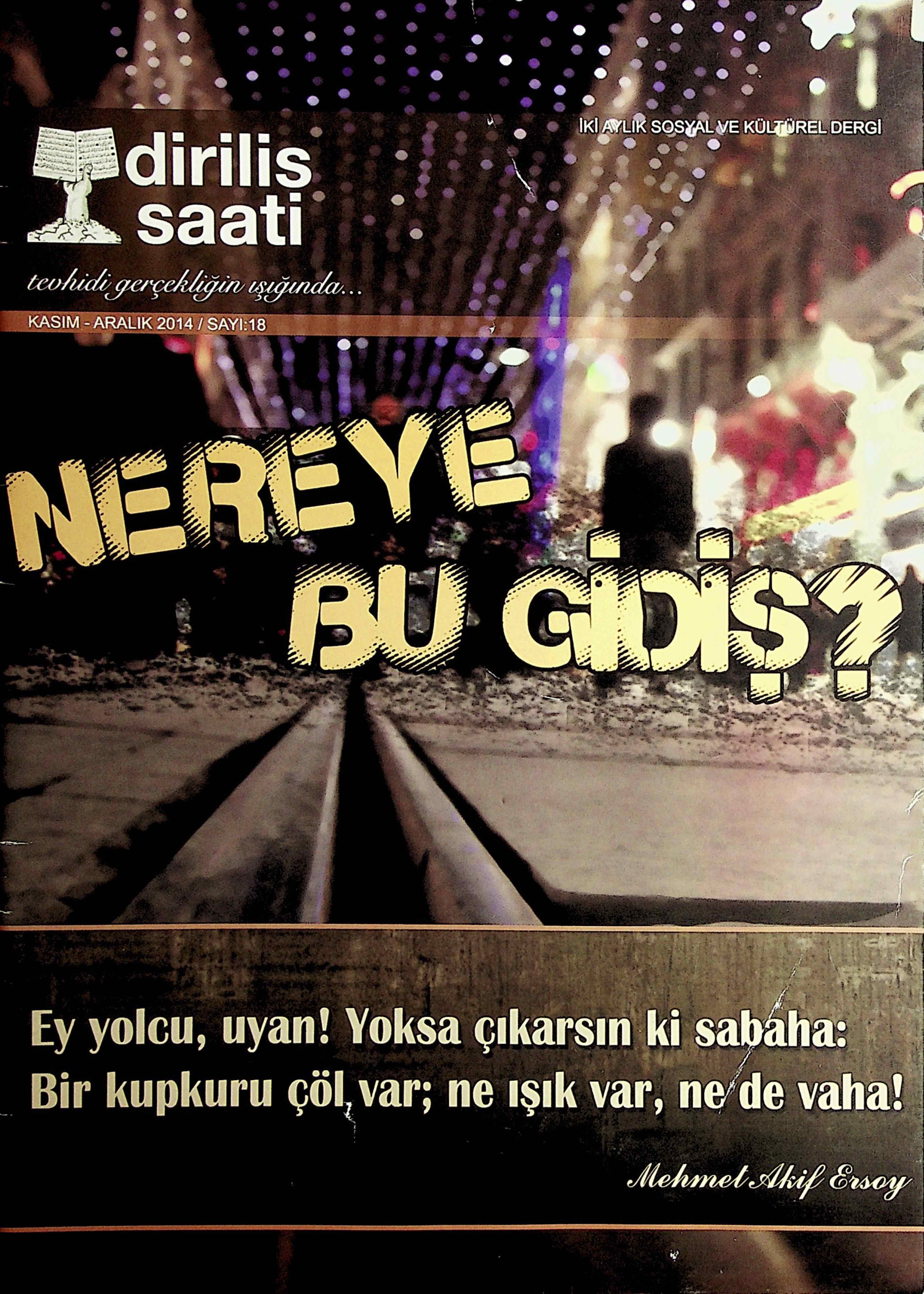 11. Cilt 18. Sayı Kapağı