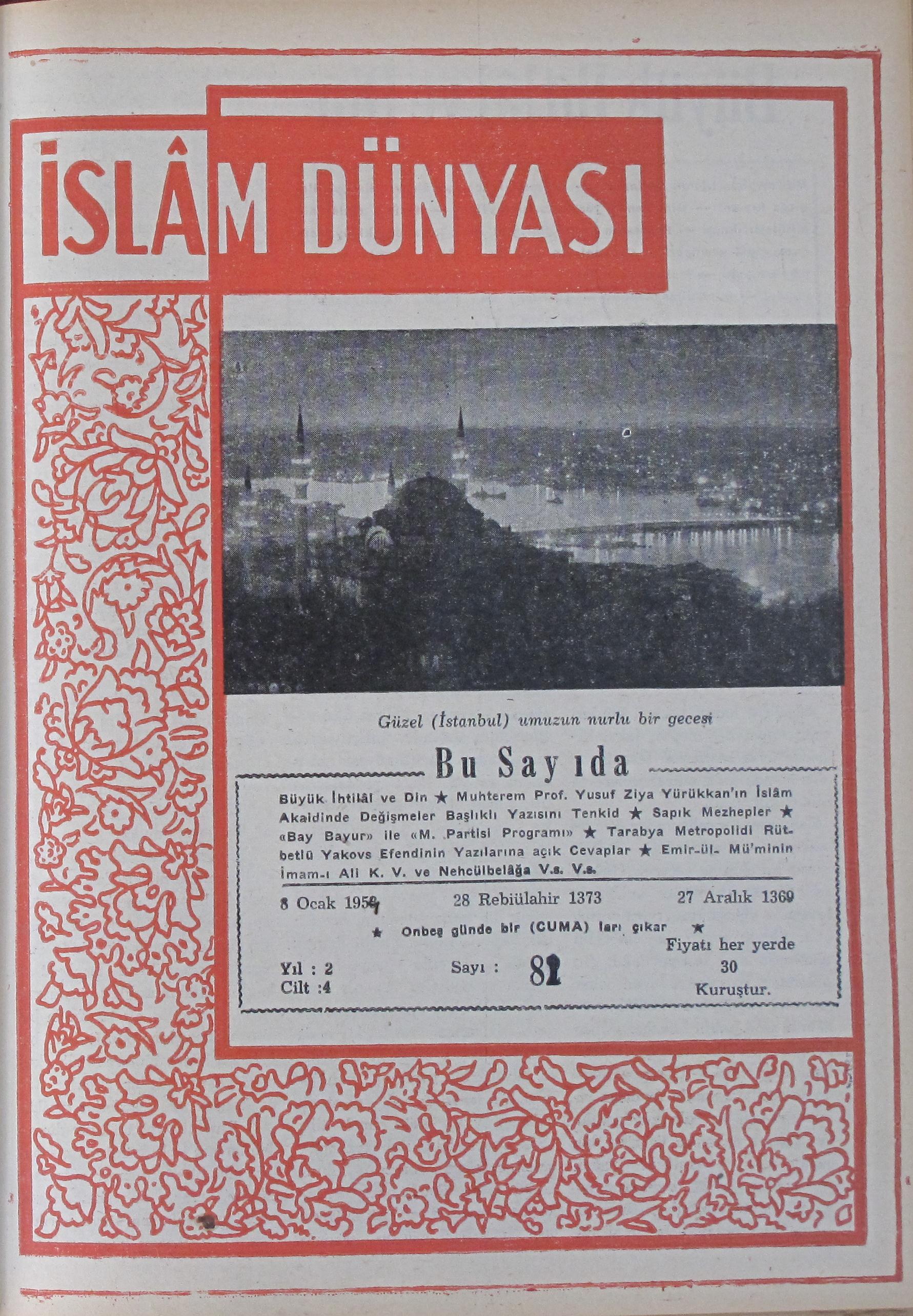 4. Cilt 81. Sayı Kapağı