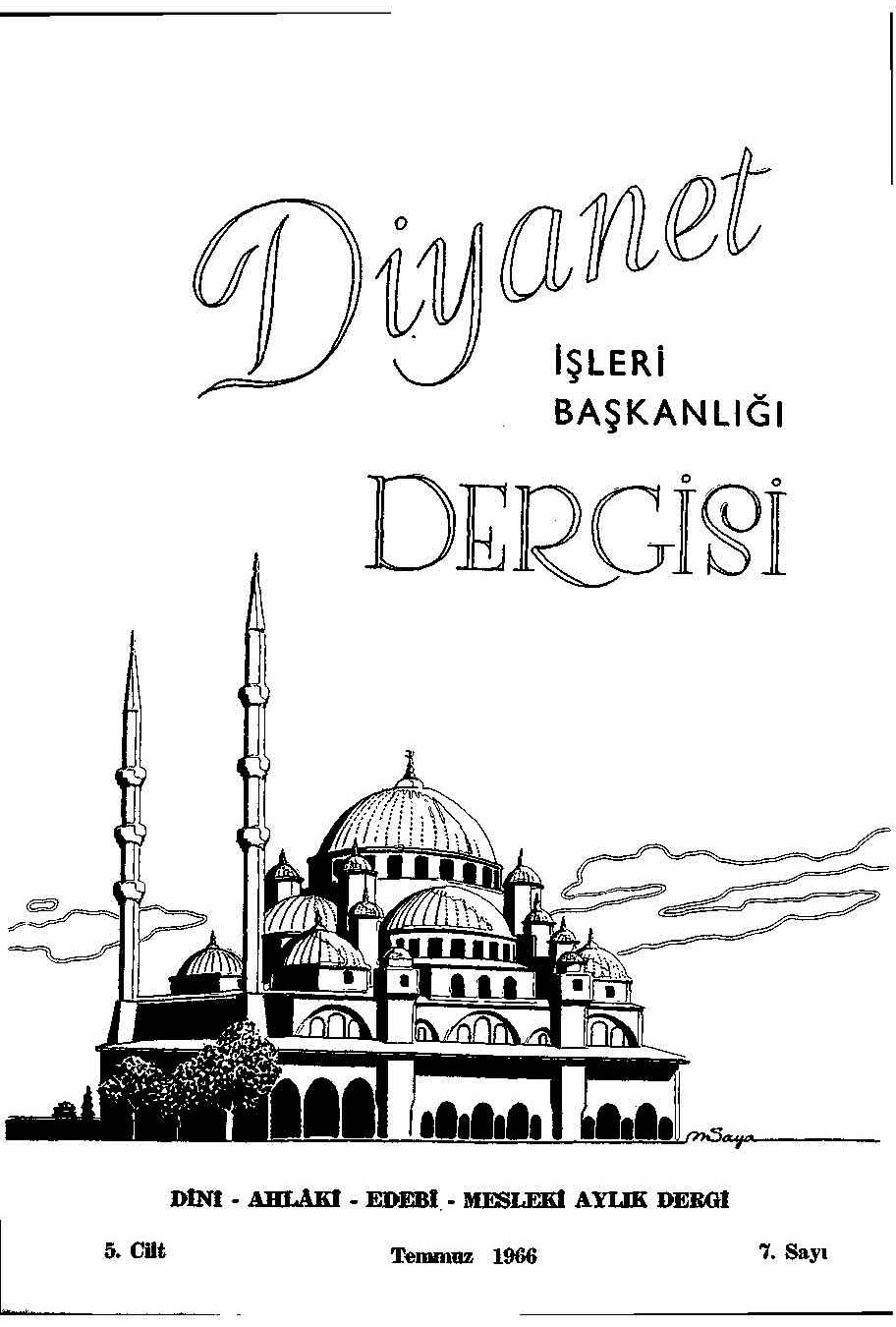 5. Cilt 7. Sayı Kapağı