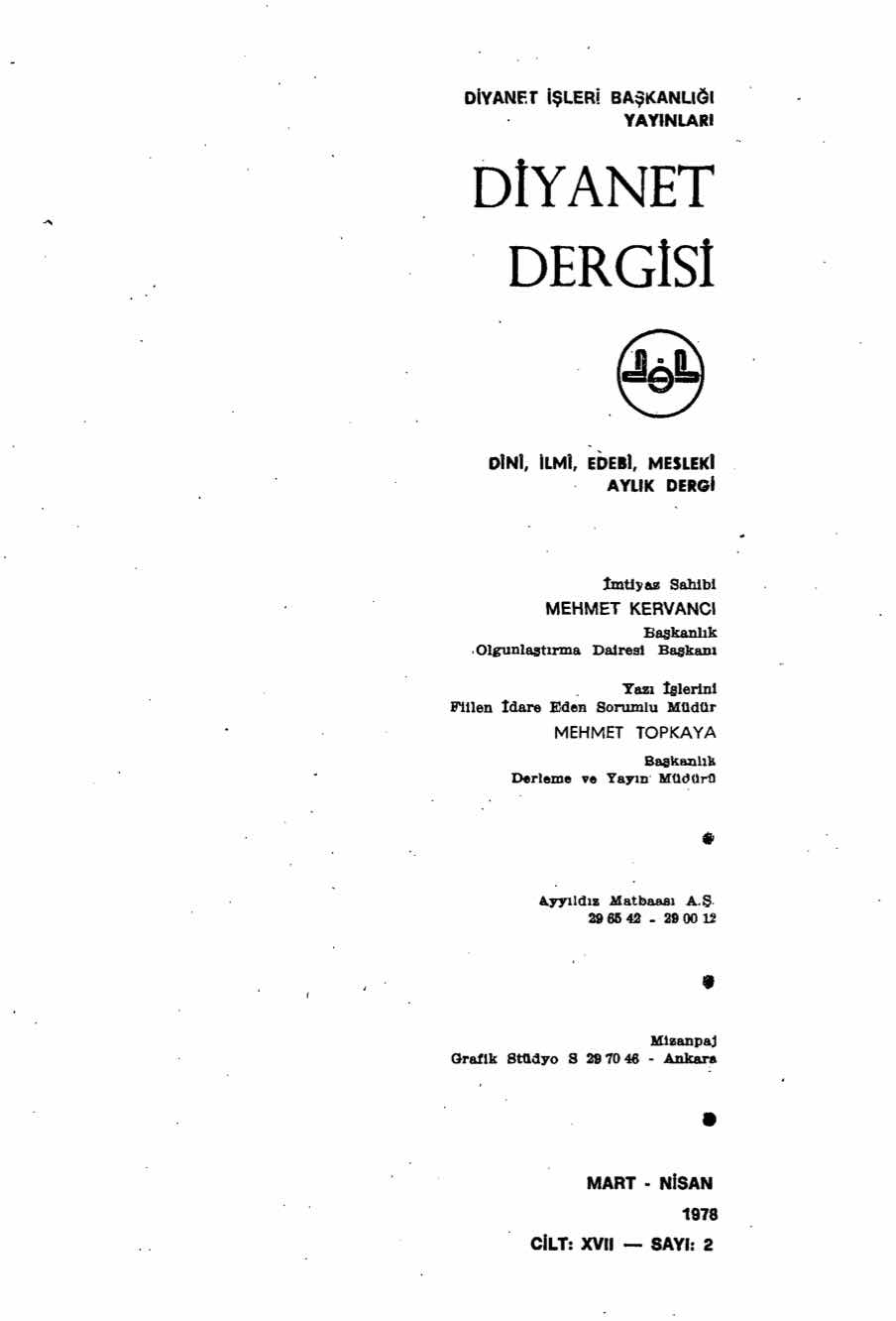 17. Cilt 2. Sayı Kapağı