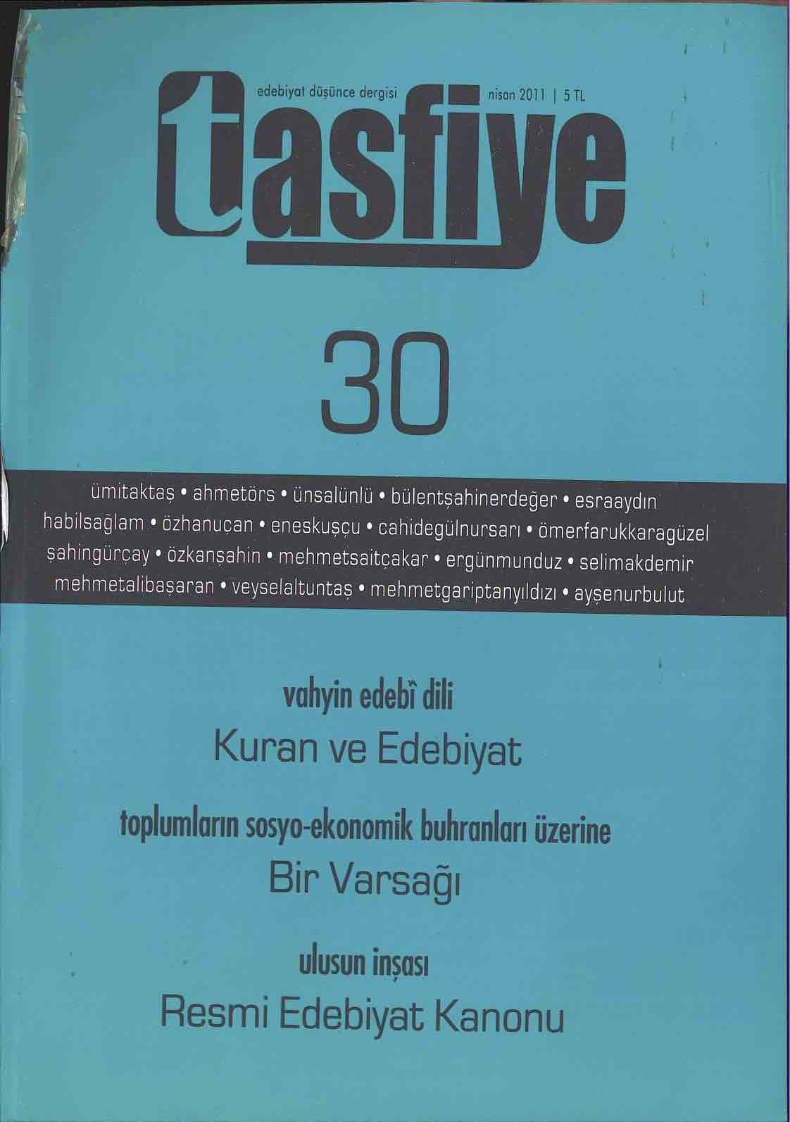 30. Sayı Kapağı