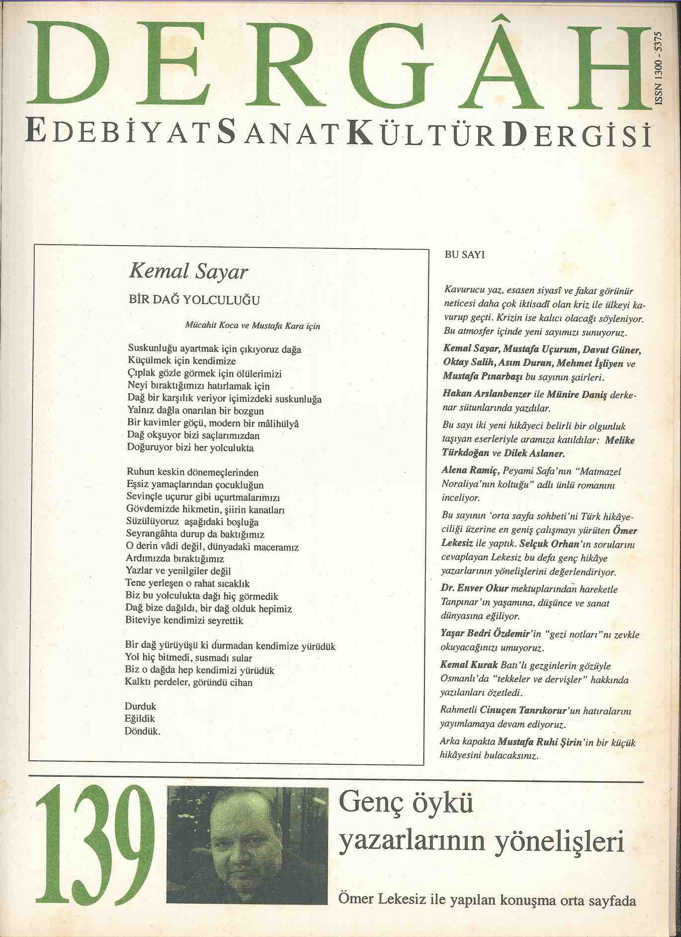 139. Sayı Kapağı