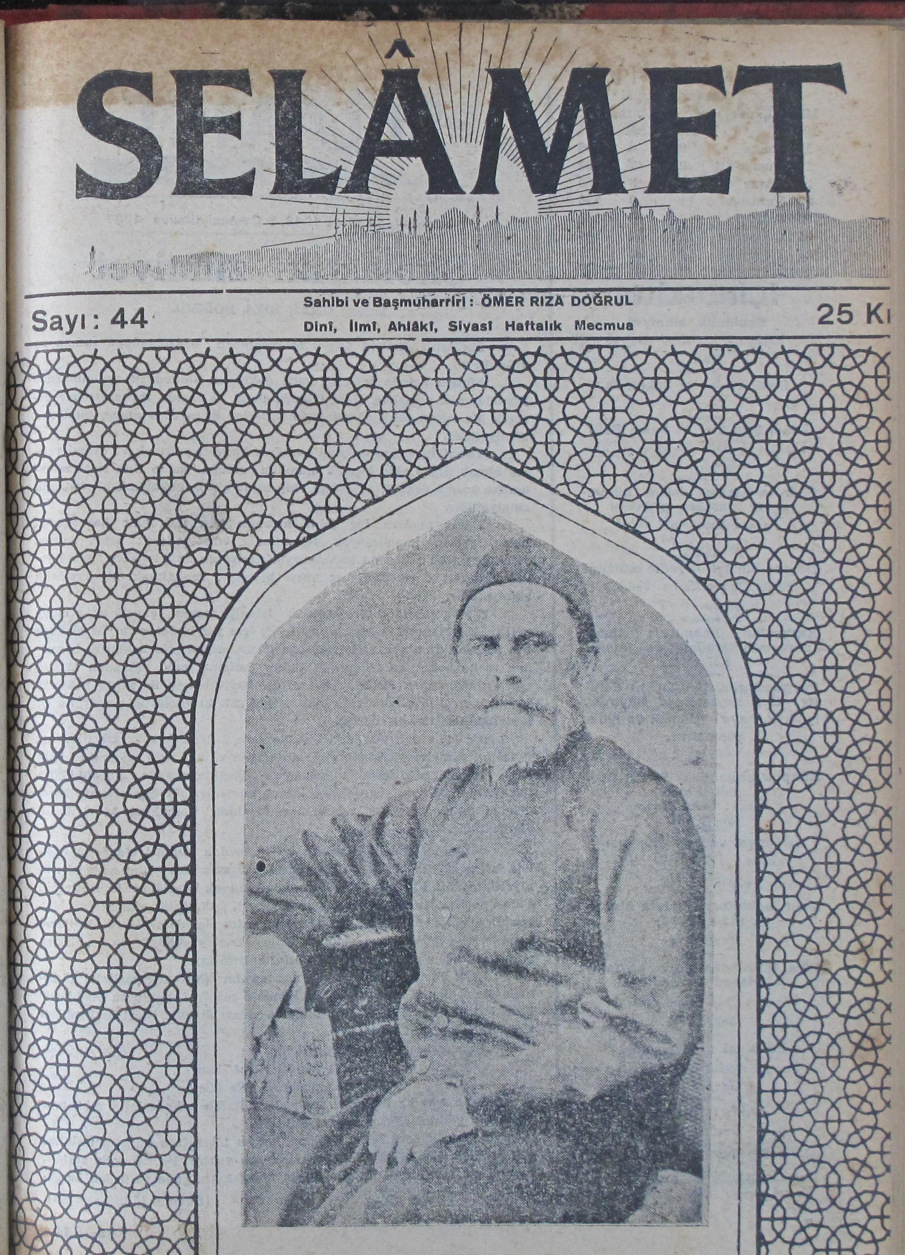 2. Cilt 44. Sayı Kapağı