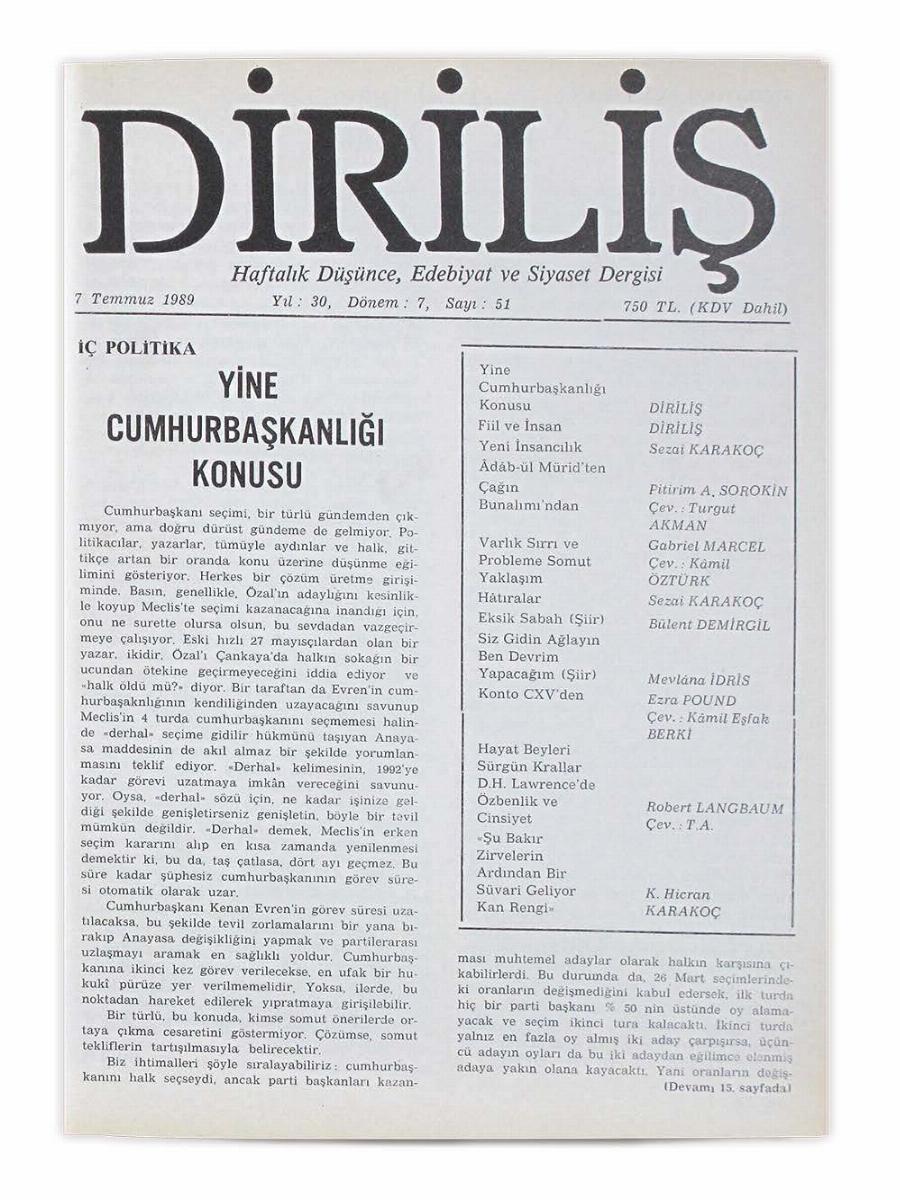 7. Cilt 51. Sayı Kapağı