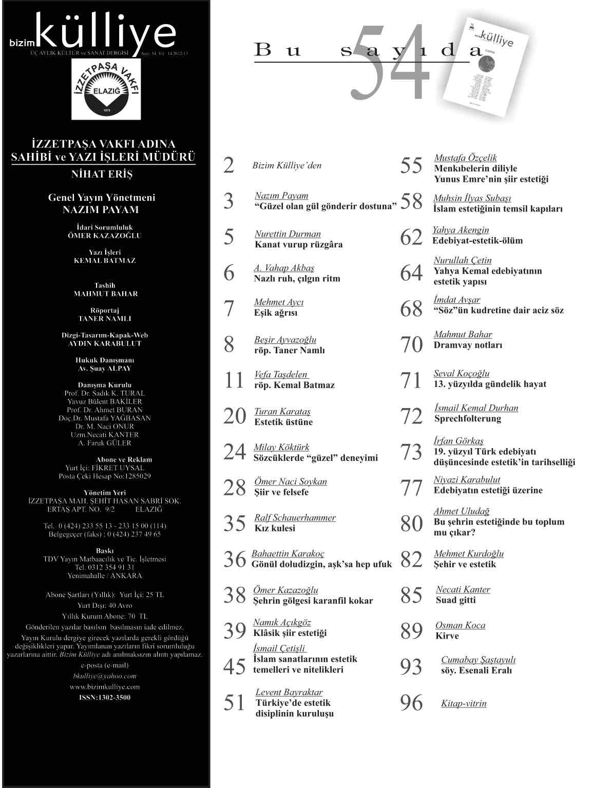 54. Sayı Kapağı