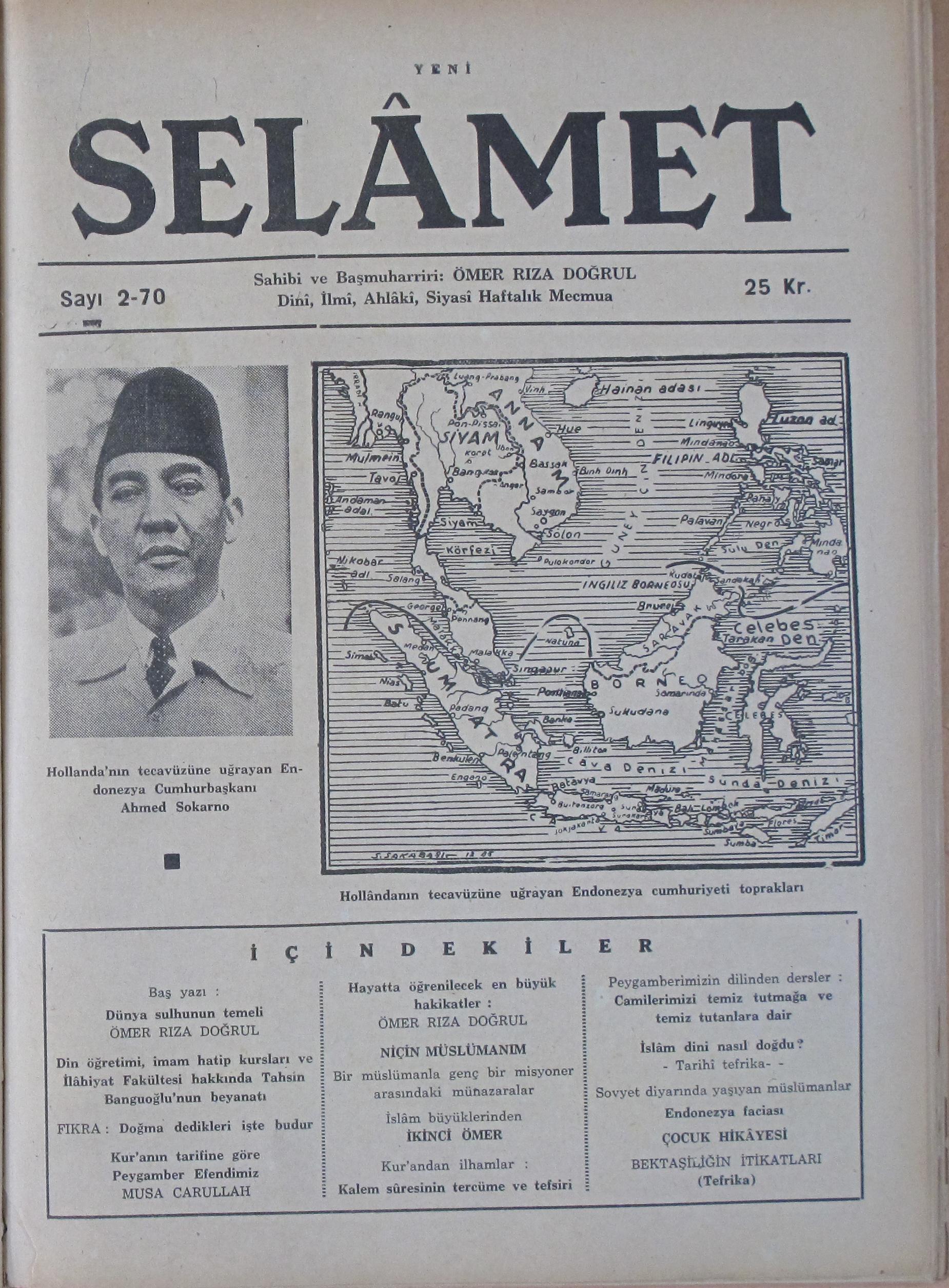 3. Cilt 70. Sayı Kapağı