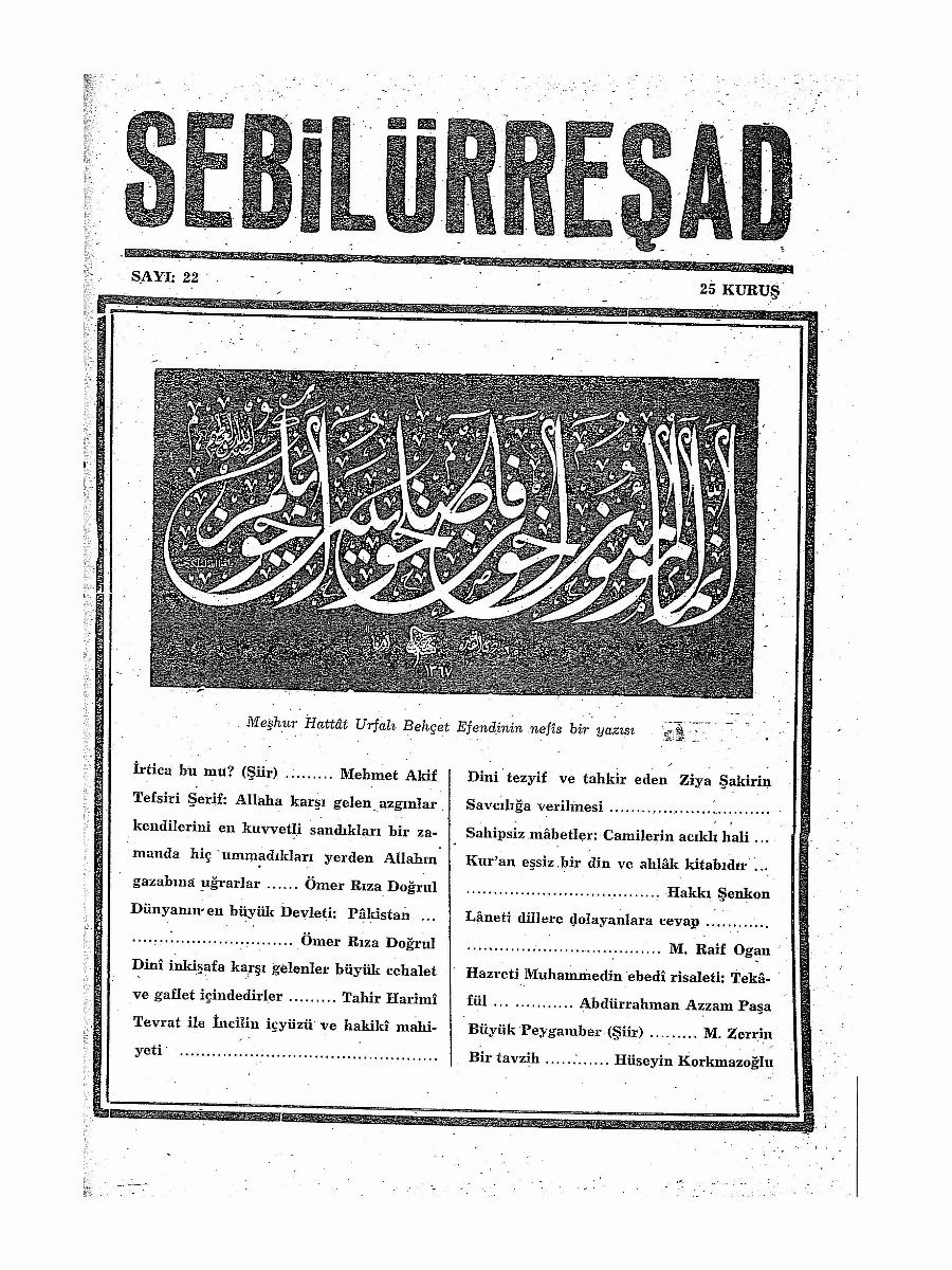 1. Cilt 22. Sayı Kapağı