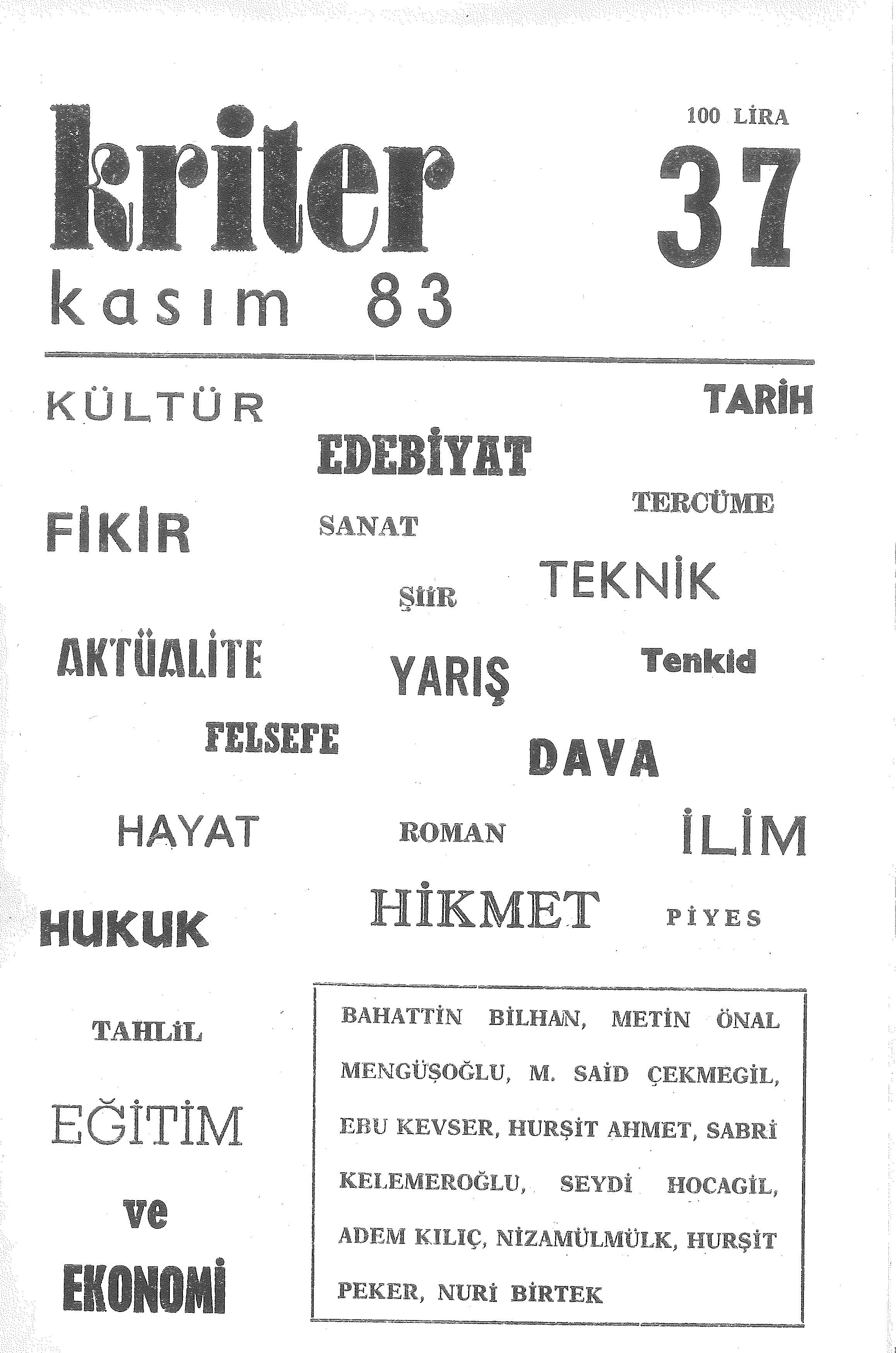 4. Cilt 37. Sayı Kapağı