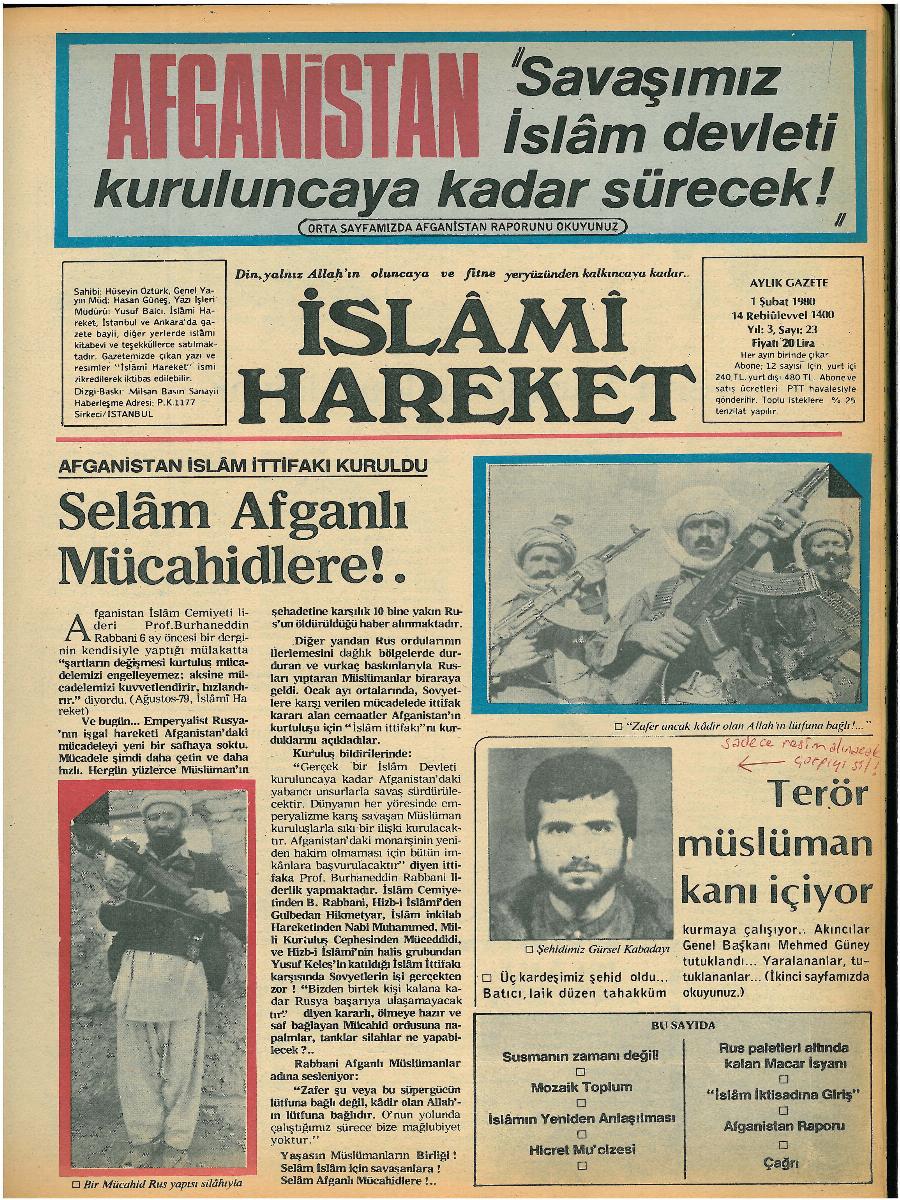 3. Cilt 23. Sayı Kapağı