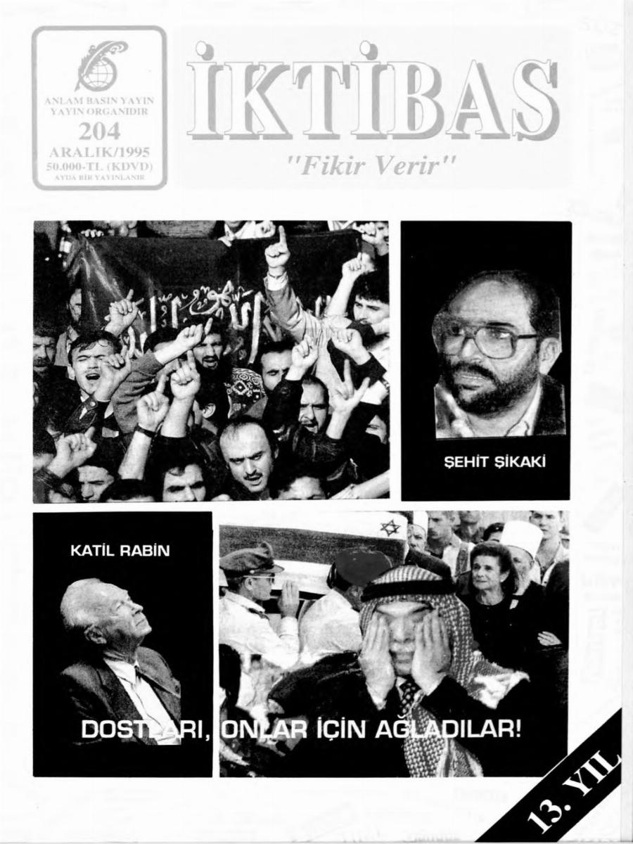 13. Cilt 204. Sayı Kapağı