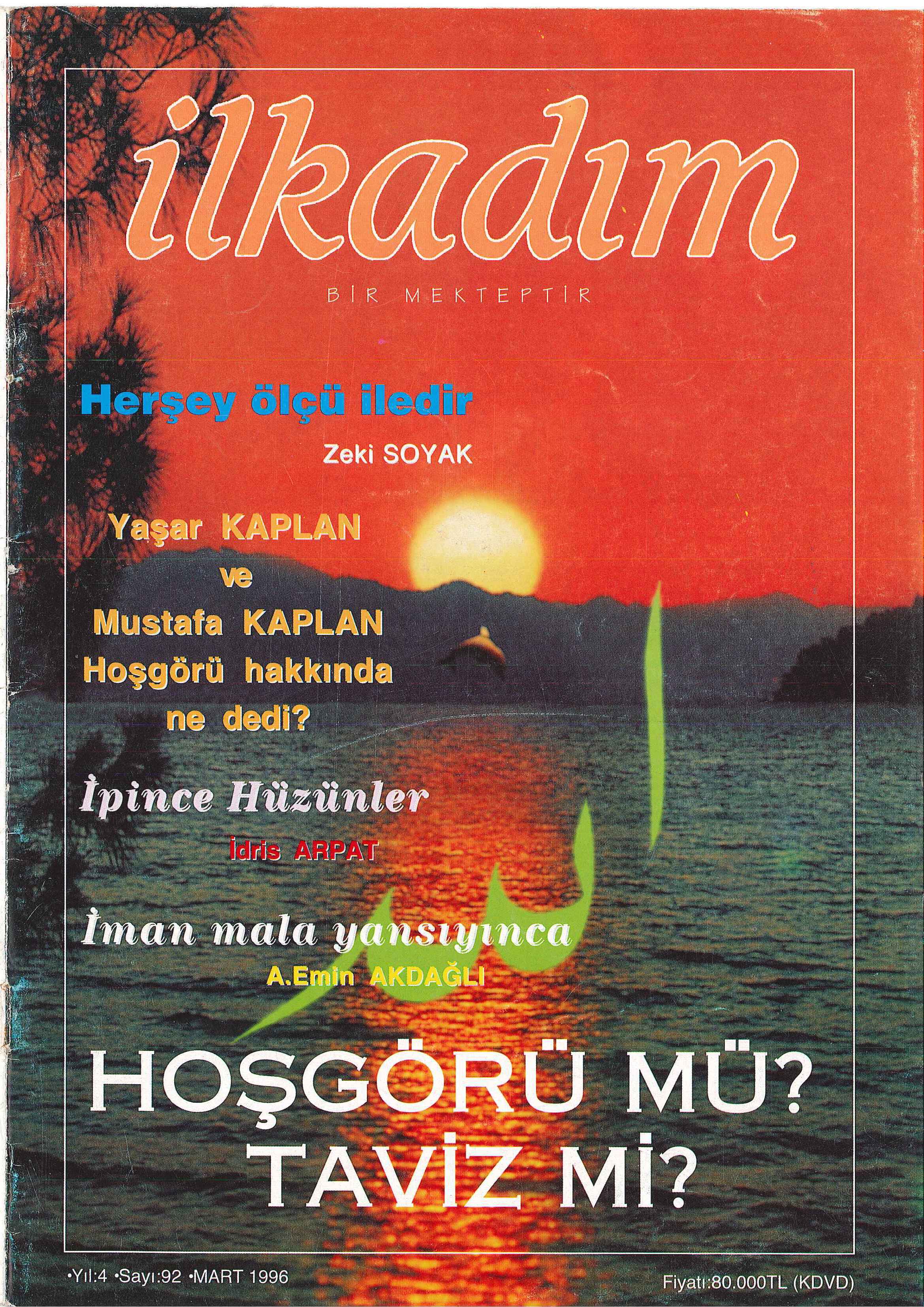 İlkadım Dergisi Kapak