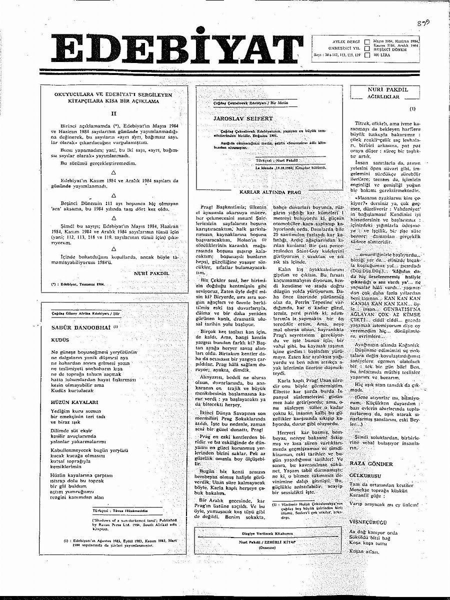 5. Cilt 38+112-113-118-119. Sayı Kapağı