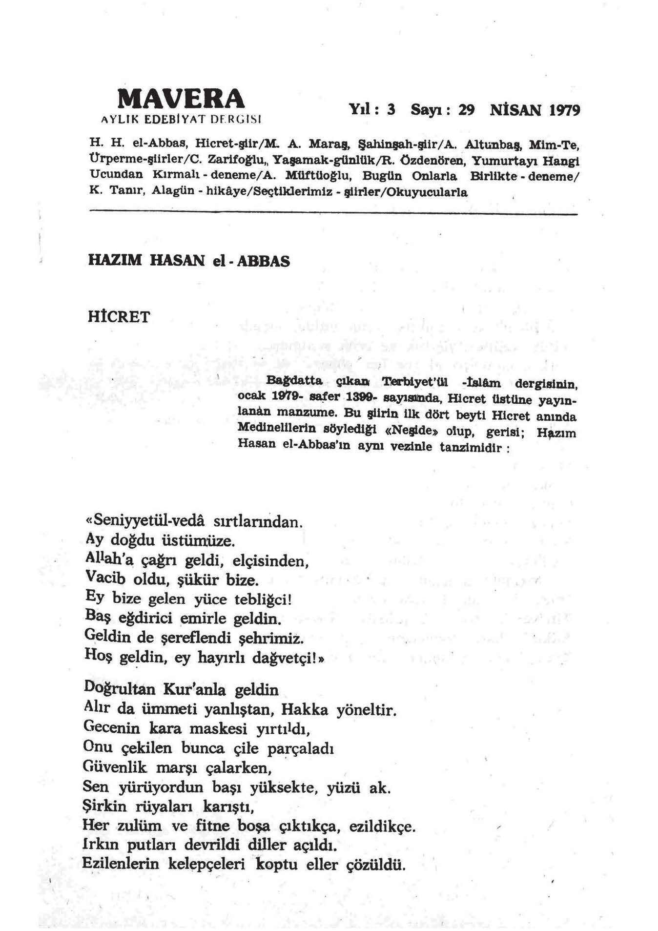 3. Cilt 29. Sayı Kapağı