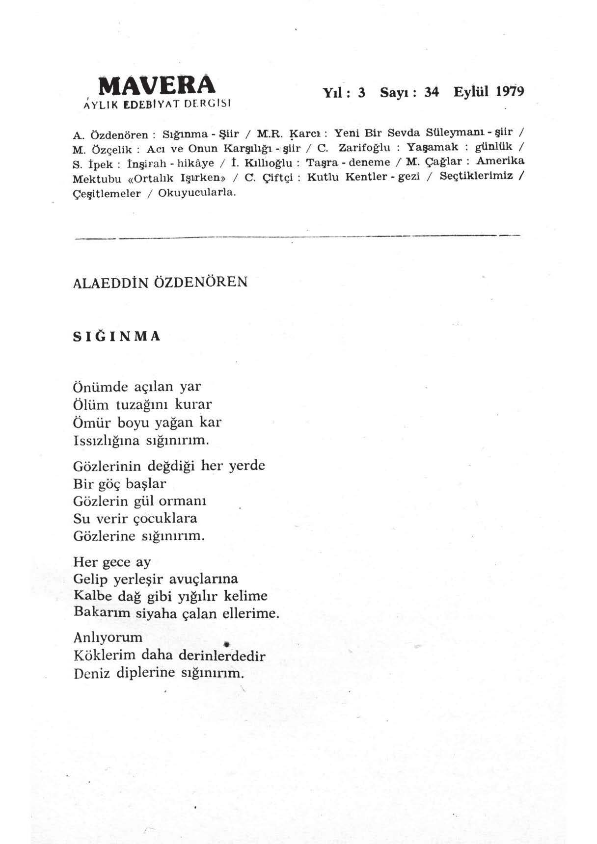 3. Cilt 34. Sayı Kapağı