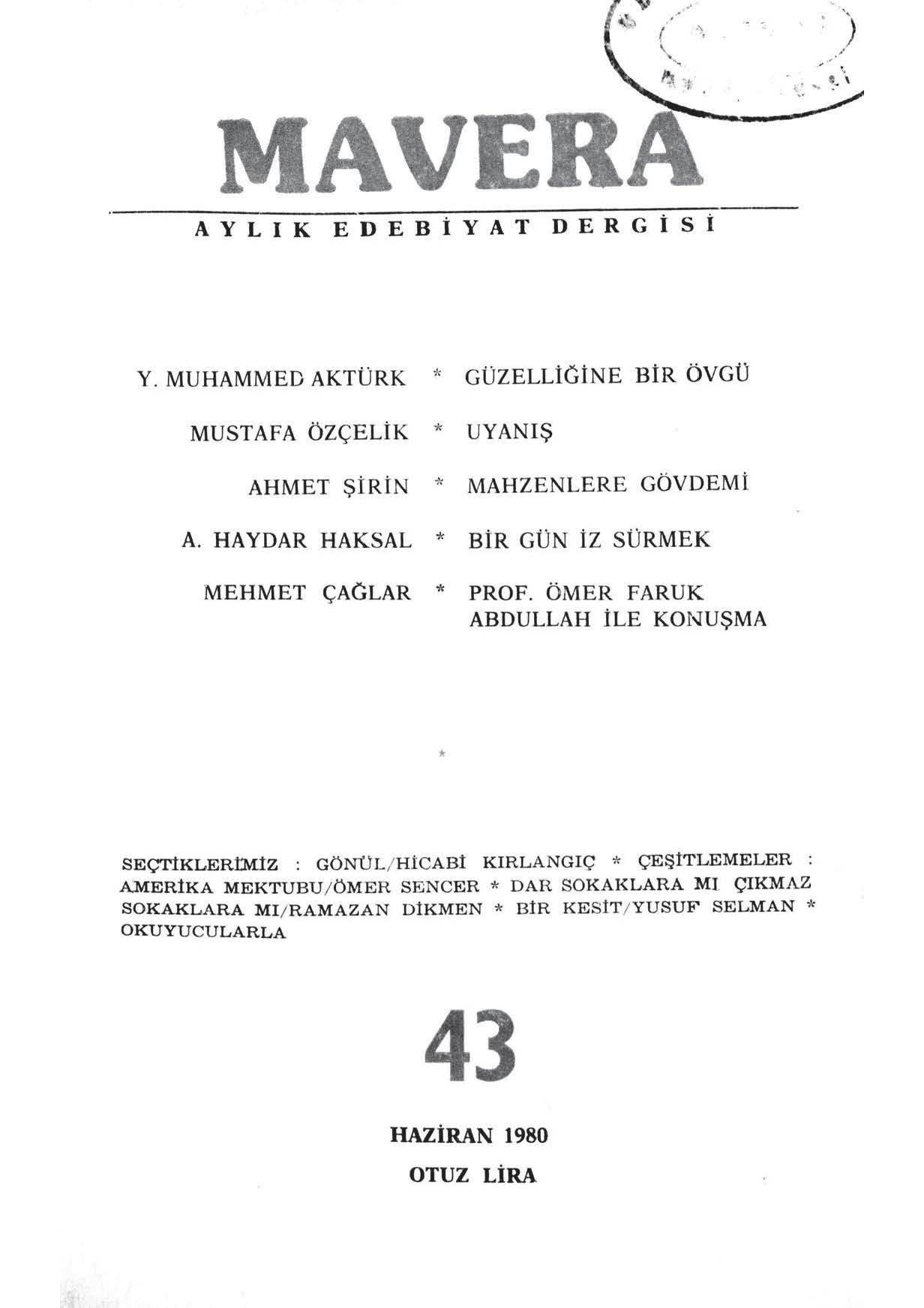 4. Cilt 43. Sayı Kapağı