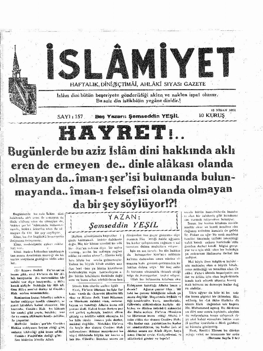 4. Cilt 157. Sayı Kapağı