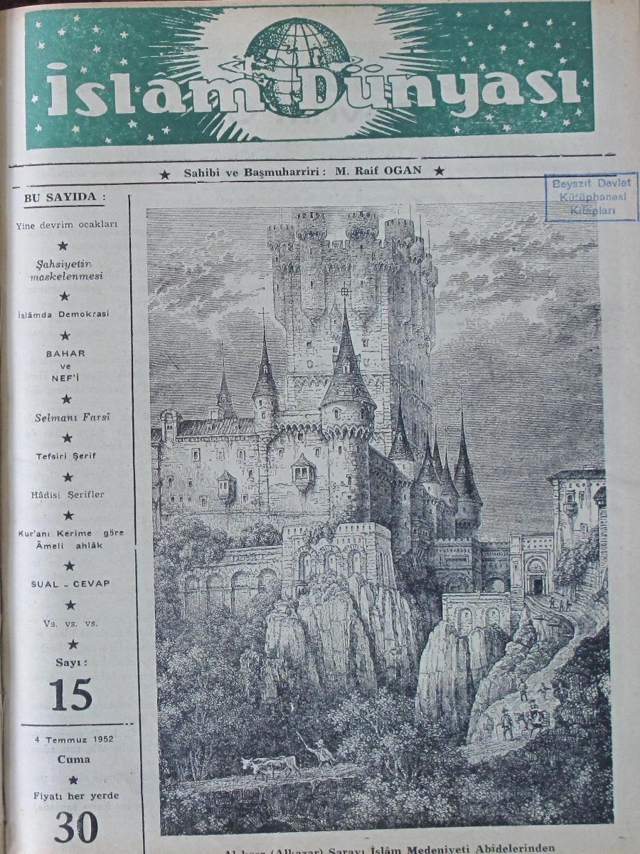 1. Cilt 15. Sayı Kapağı