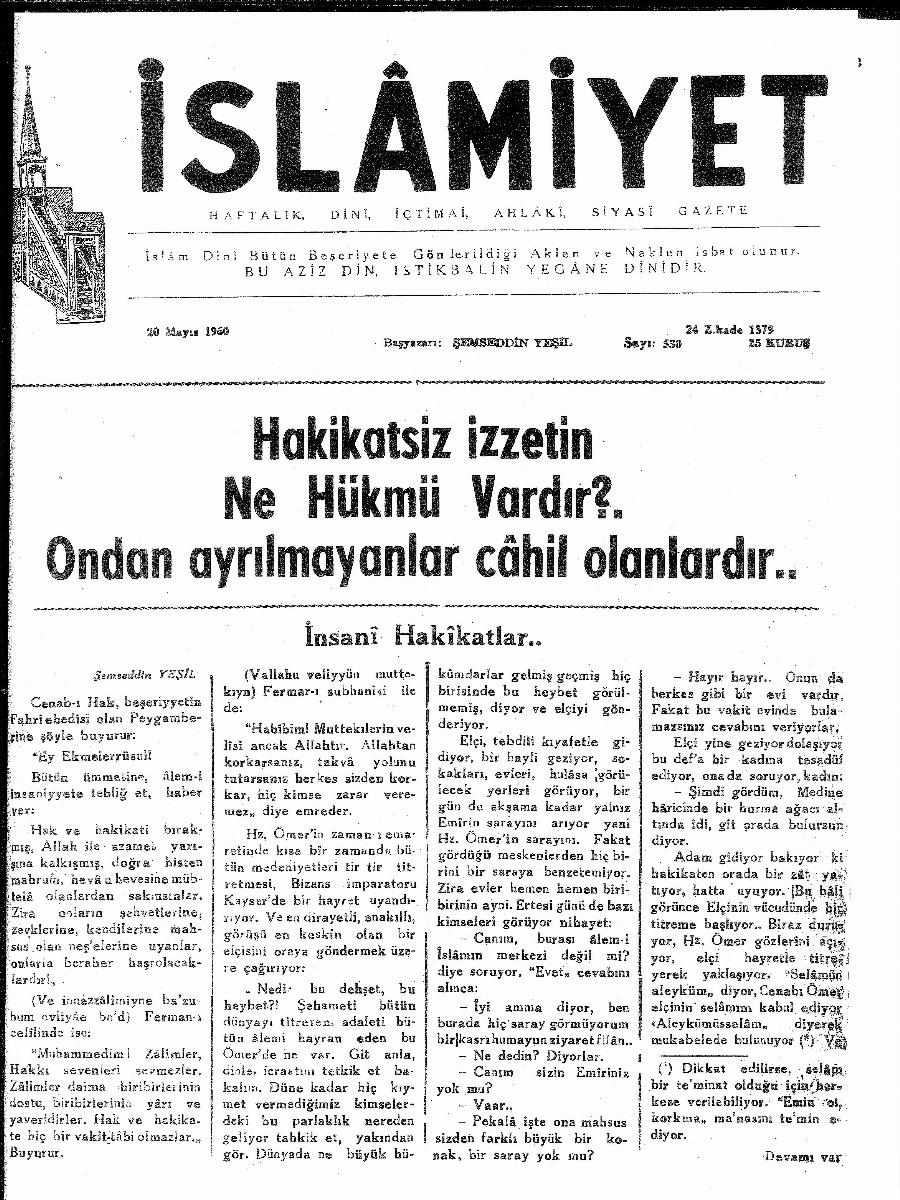 10. Cilt 530. Sayı Kapağı