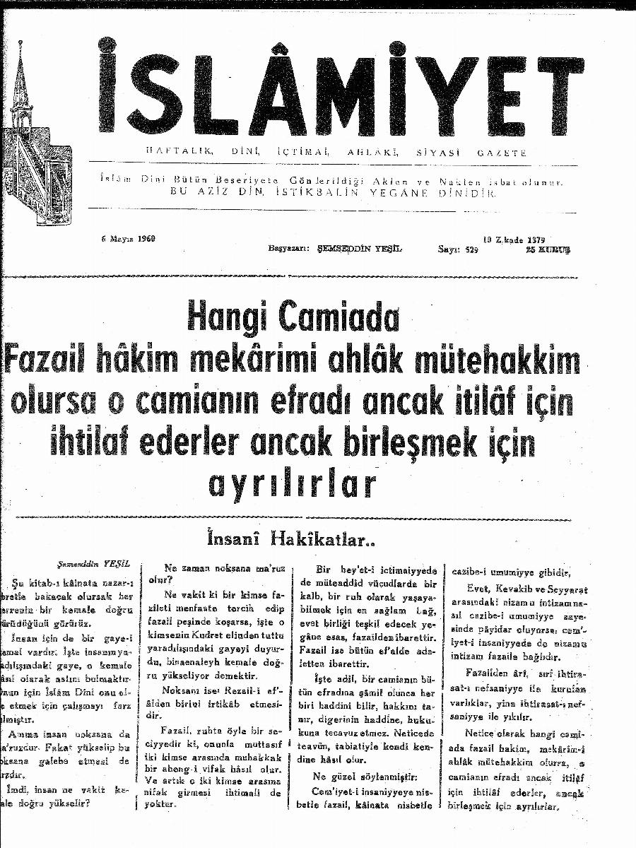 10. Cilt 529. Sayı Kapağı