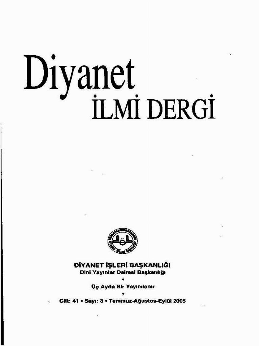 41. Cilt 3. Sayı Kapağı