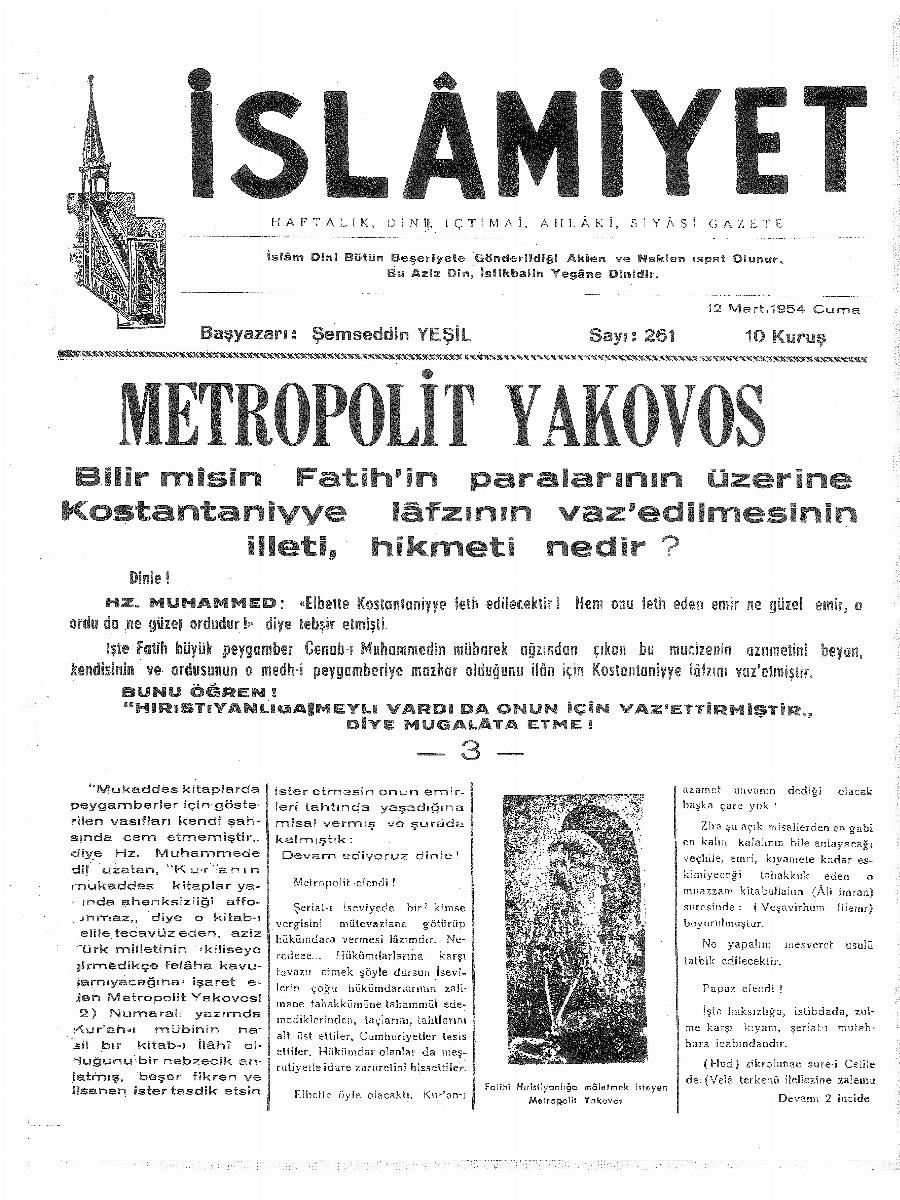 6. Cilt 261. Sayı Kapağı