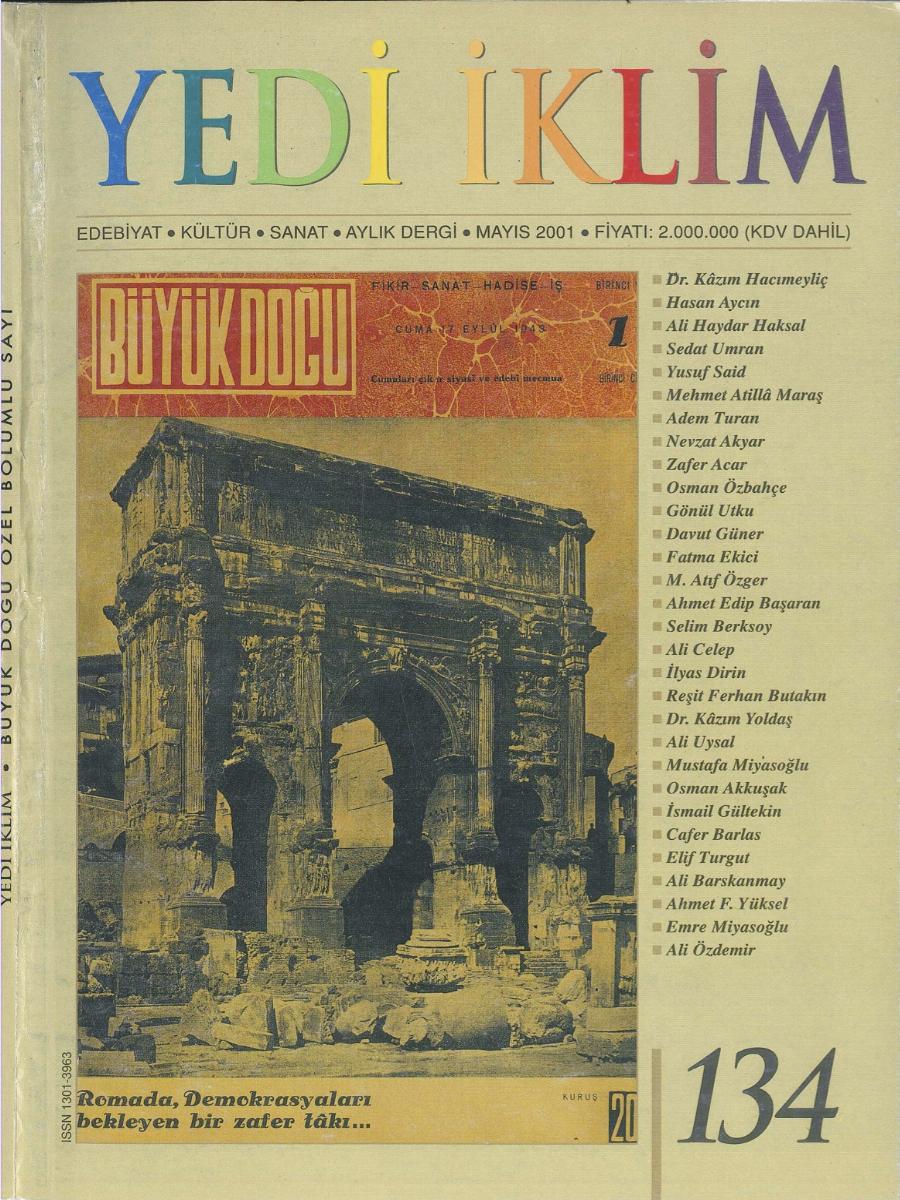 14. Cilt 134. Sayı Kapağı