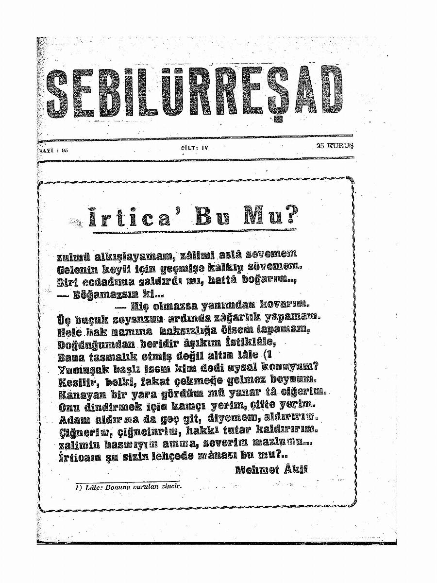 4. Cilt 95. Sayı Kapağı