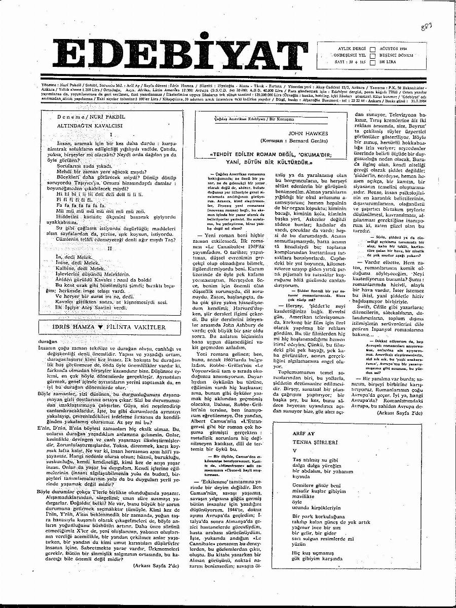 5. Cilt 38+115. Sayı Kapağı