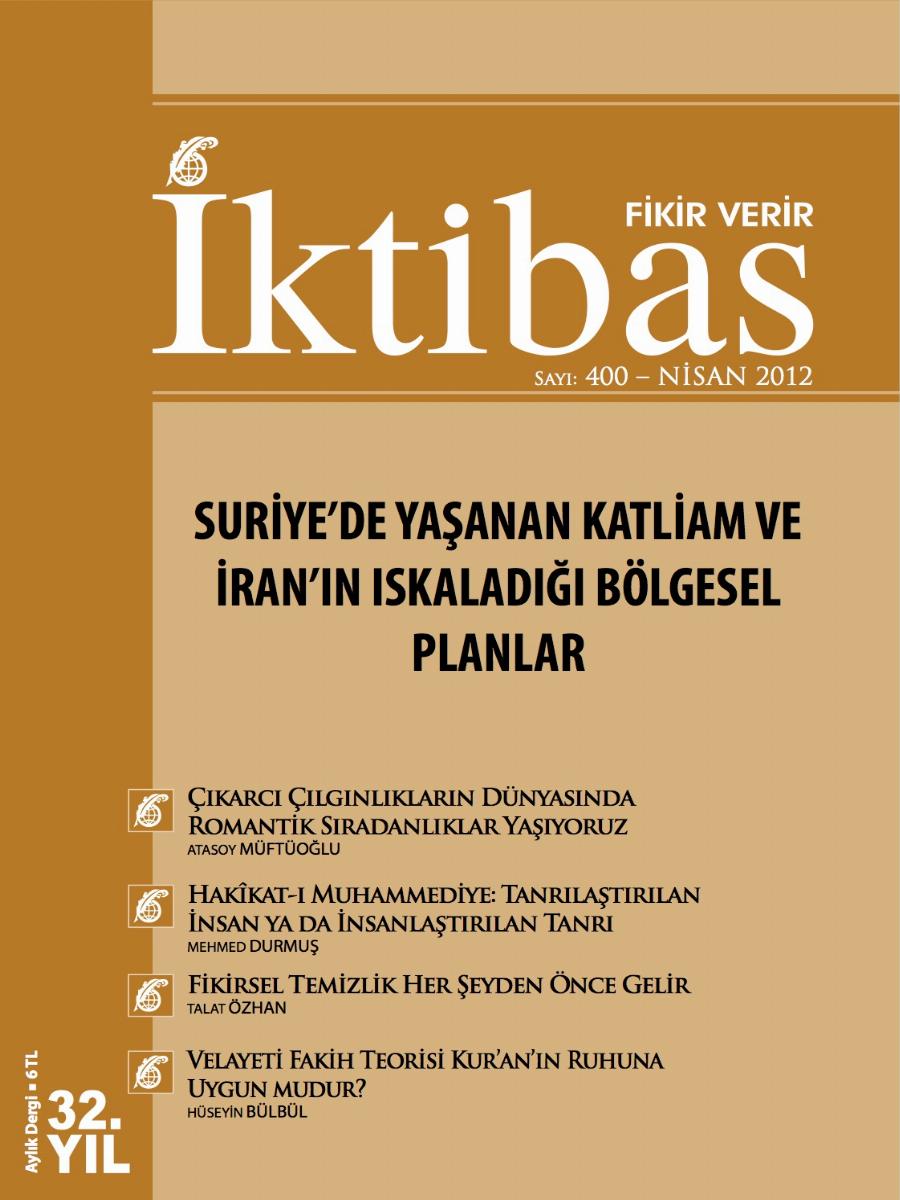 32. Cilt 400. Sayı Kapağı