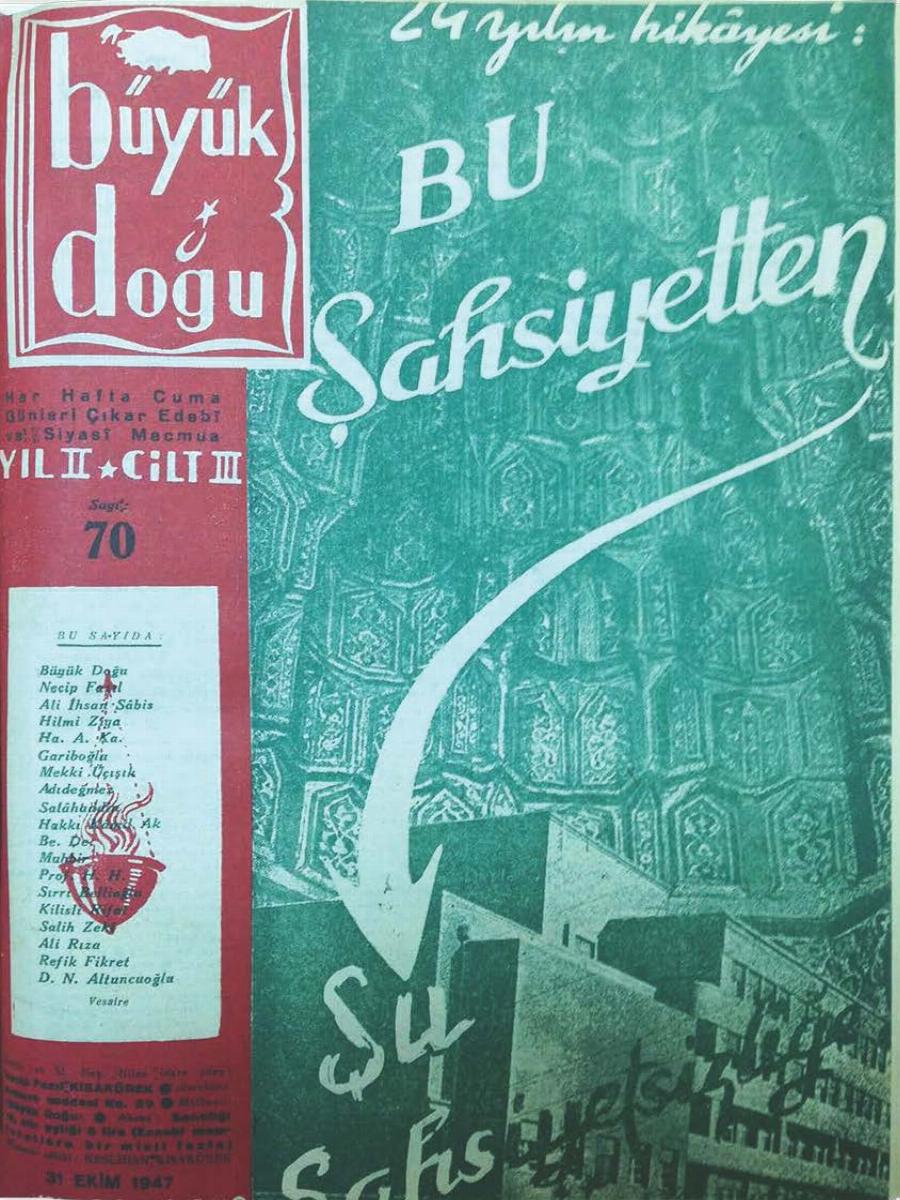 3. Cilt 70. Sayı Kapağı