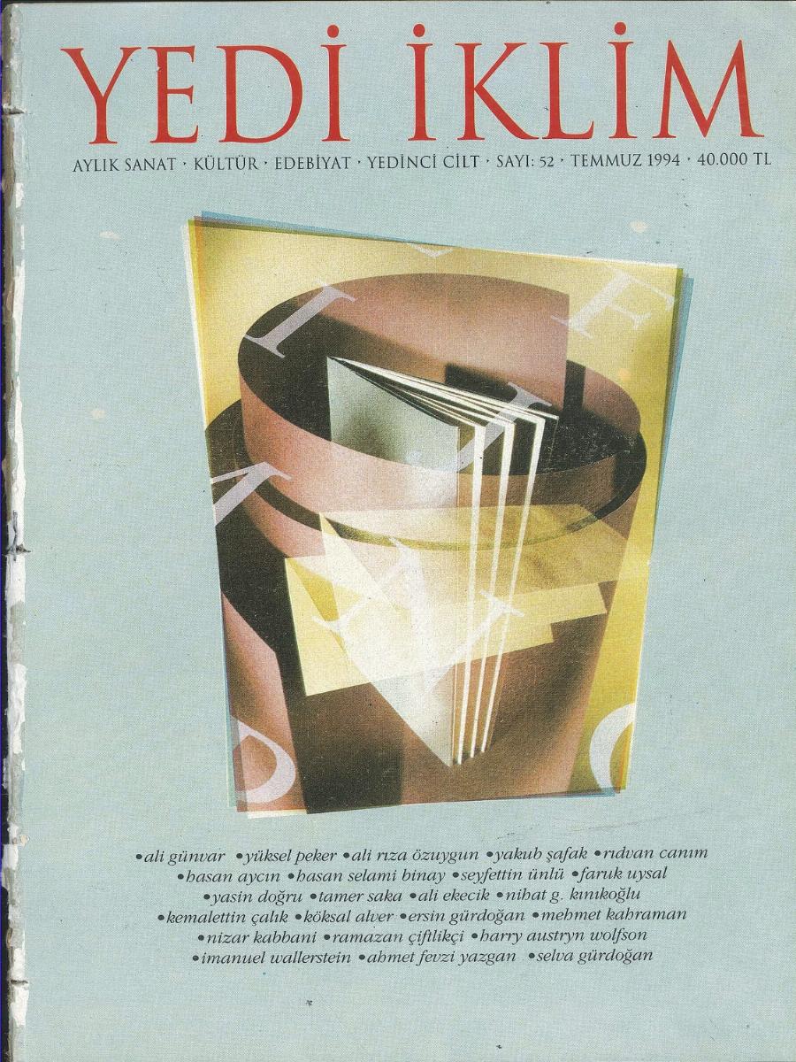7. Cilt 52. Sayı Kapağı