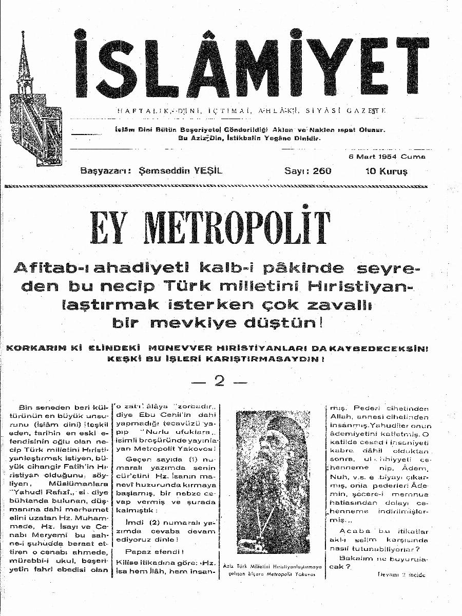 5. Cilt 260. Sayı Kapağı