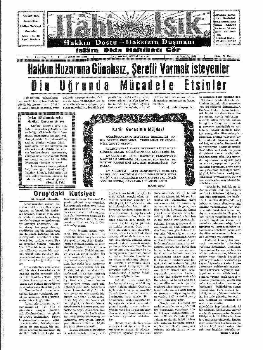 1. Cilt 6. Sayı Kapağı