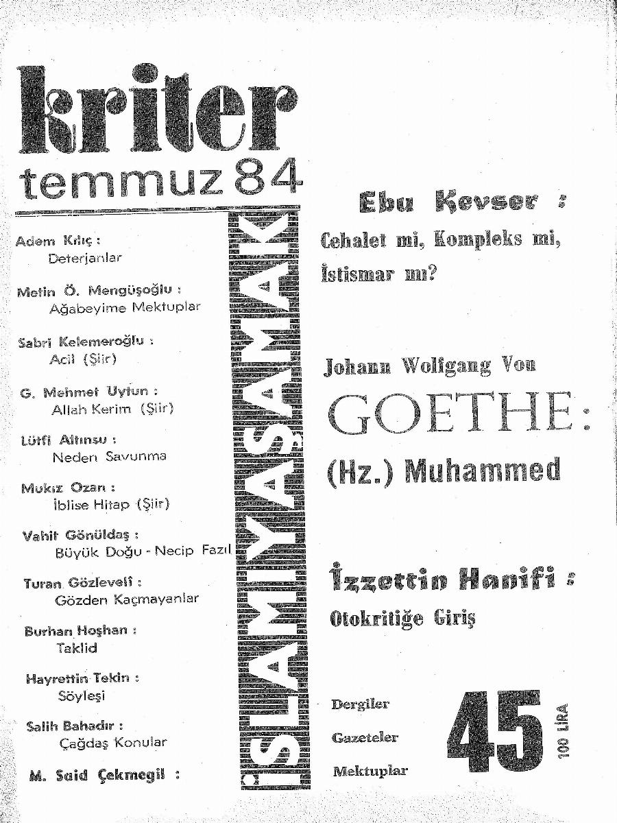4. Cilt 45. Sayı Kapağı