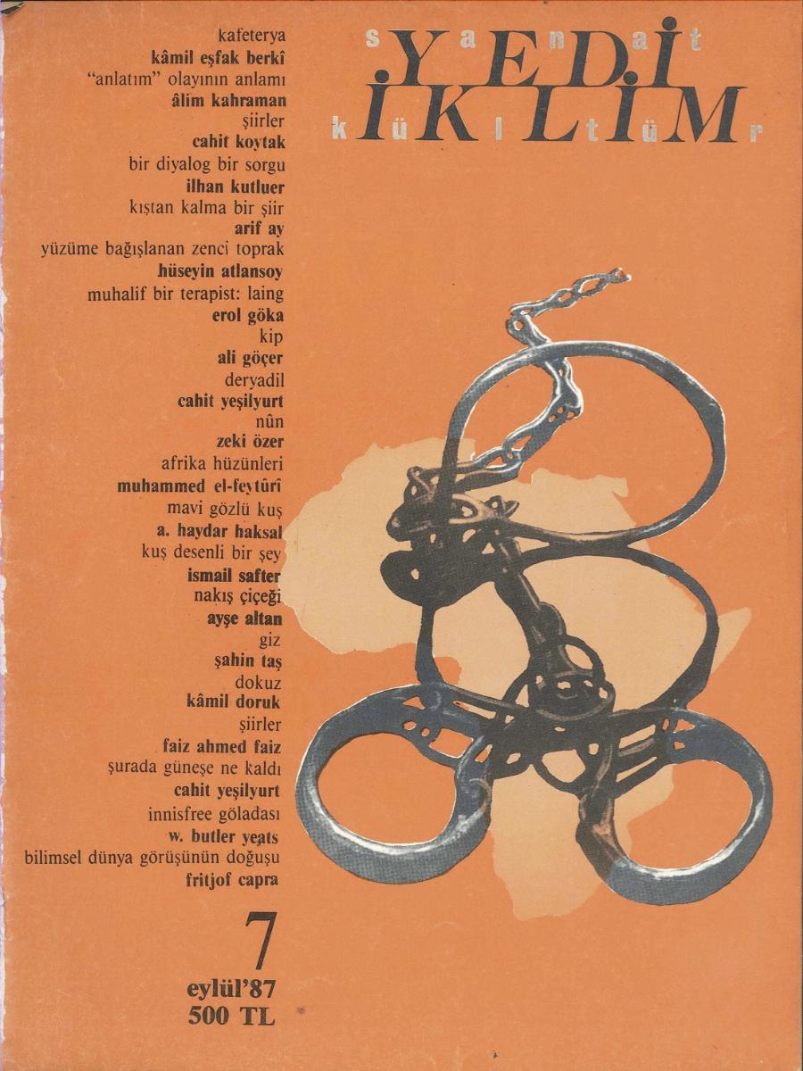 1. Cilt 7. Sayı Kapağı