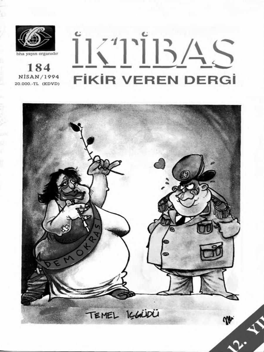 12. Cilt 184. Sayı Kapağı