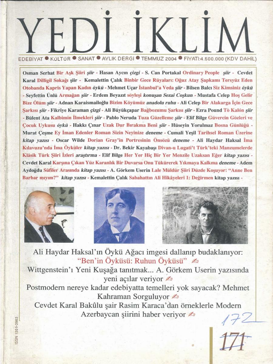 17. Cilt 172. Sayı Kapağı