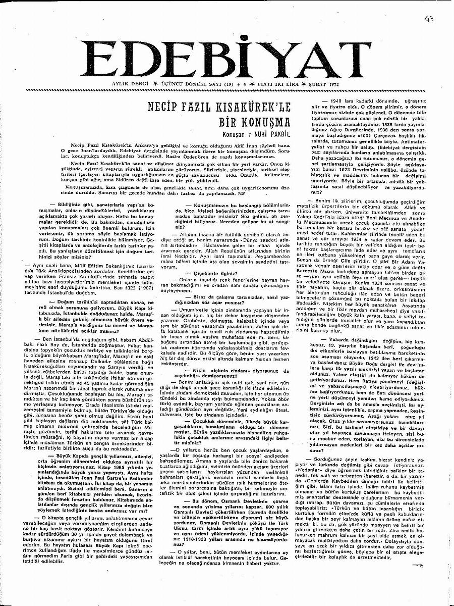 3. Cilt 19+4. Sayı Kapağı