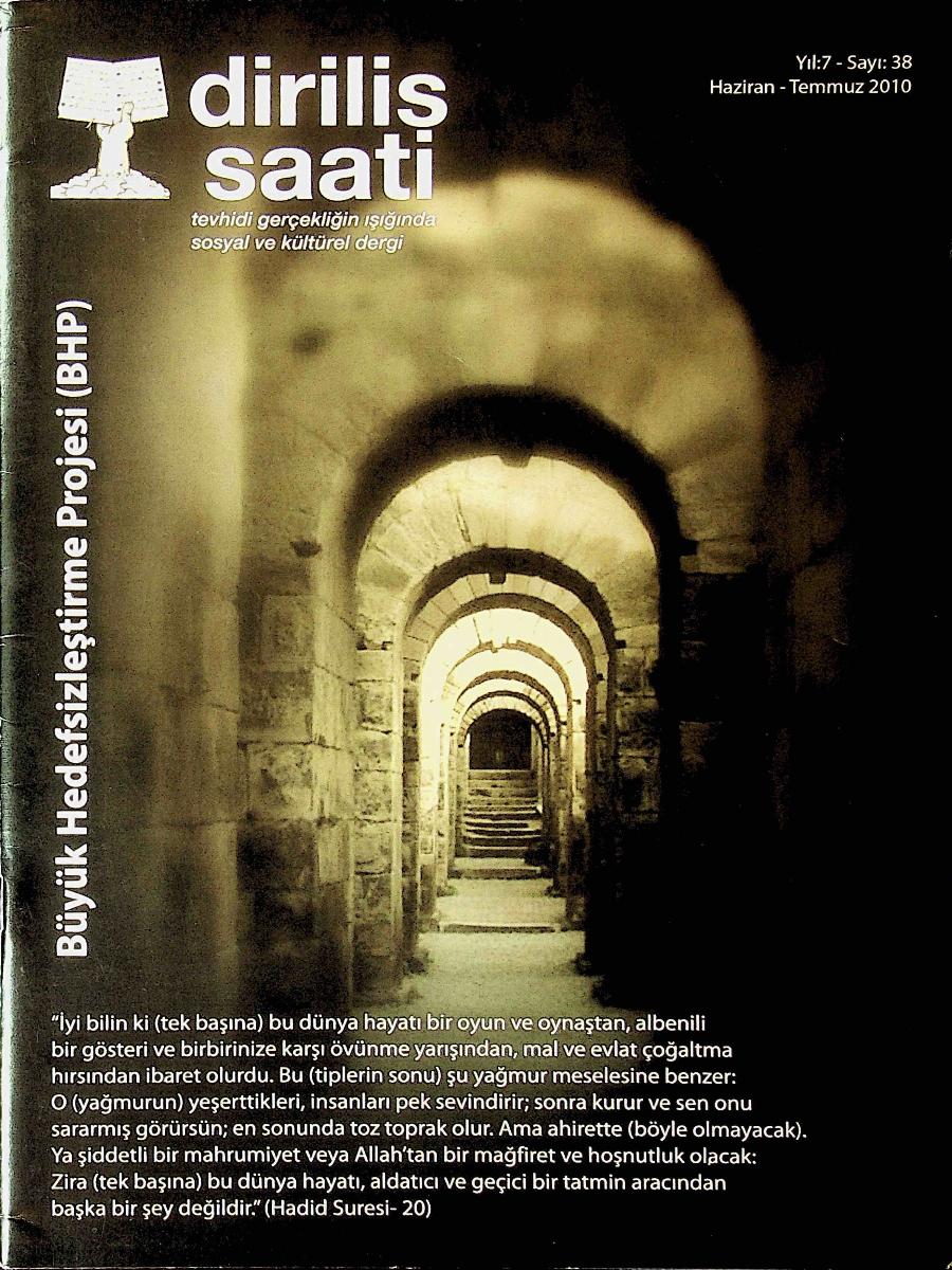 7. Cilt 38. Sayı Kapağı