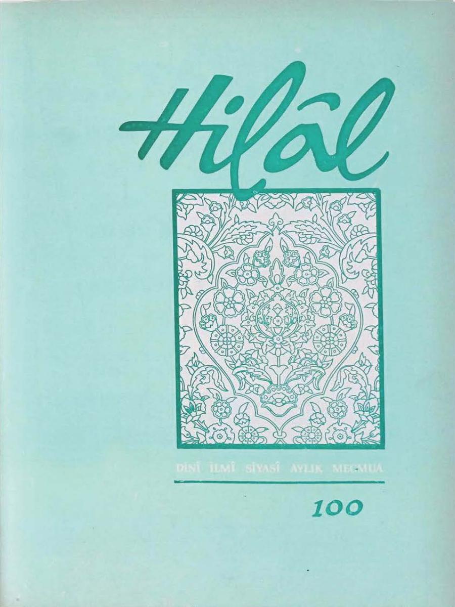 9. Cilt 100. Sayı Kapağı