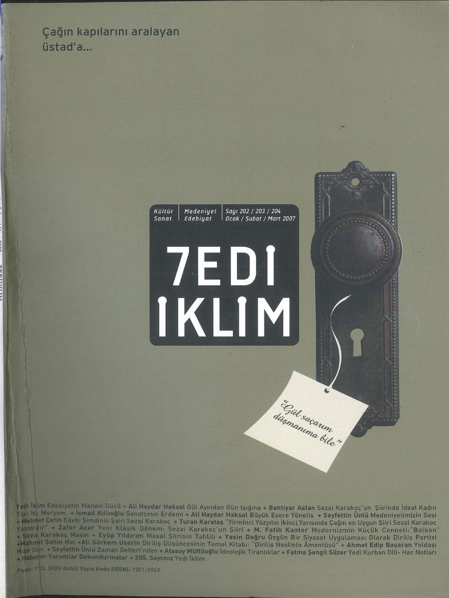 20. Cilt 202-203-204. Sayı Kapağı