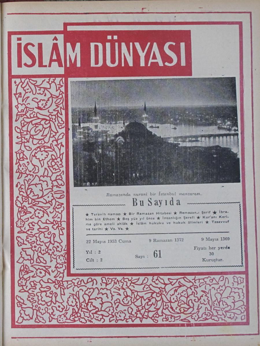 3. Cilt 61. Sayı Kapağı