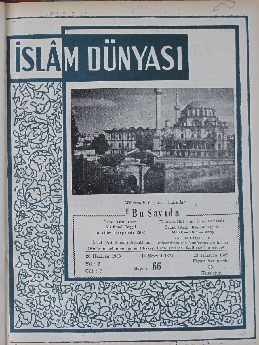 3. Cilt 66. Sayı Kapağı