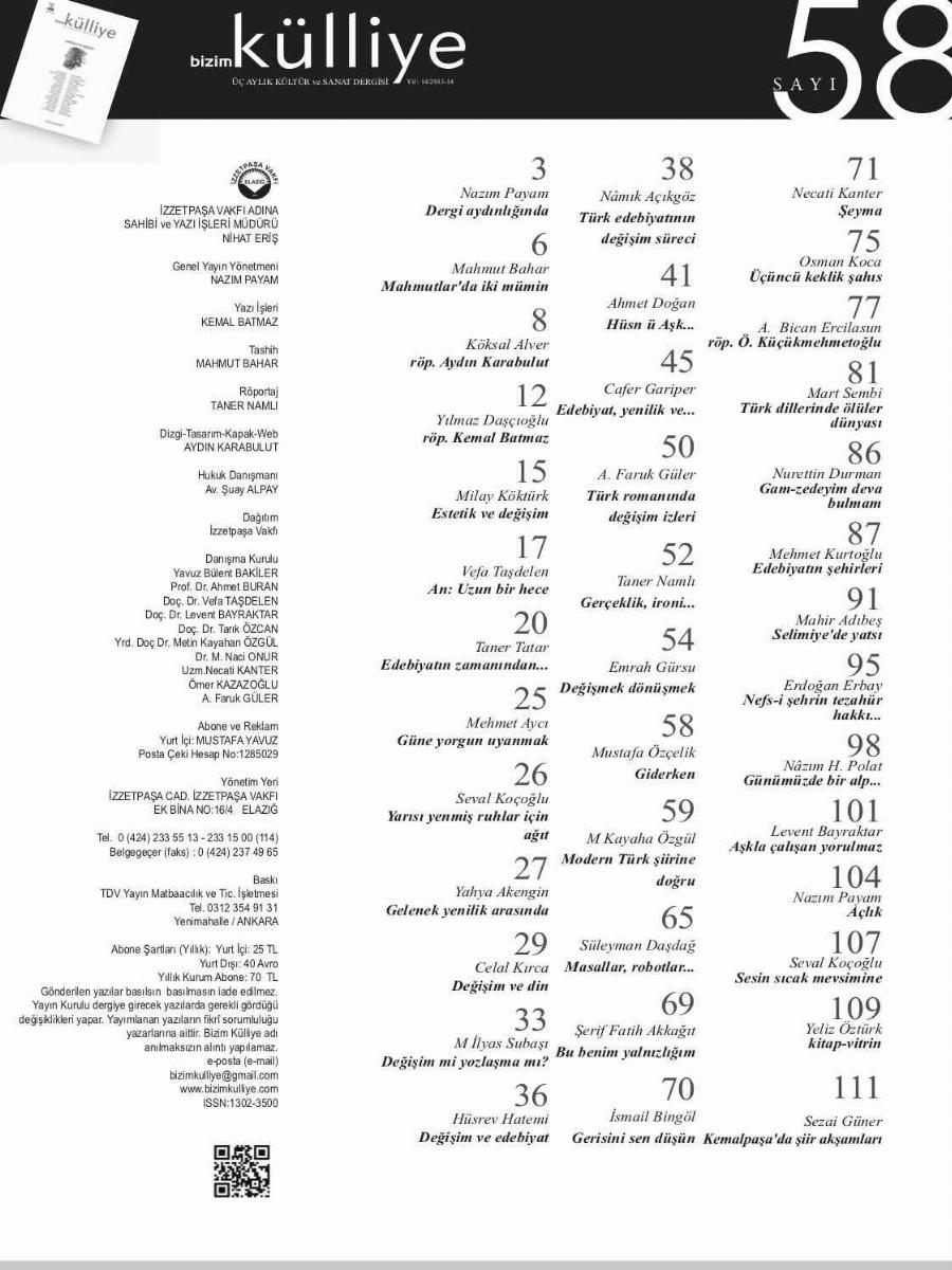 58. Sayı Kapağı