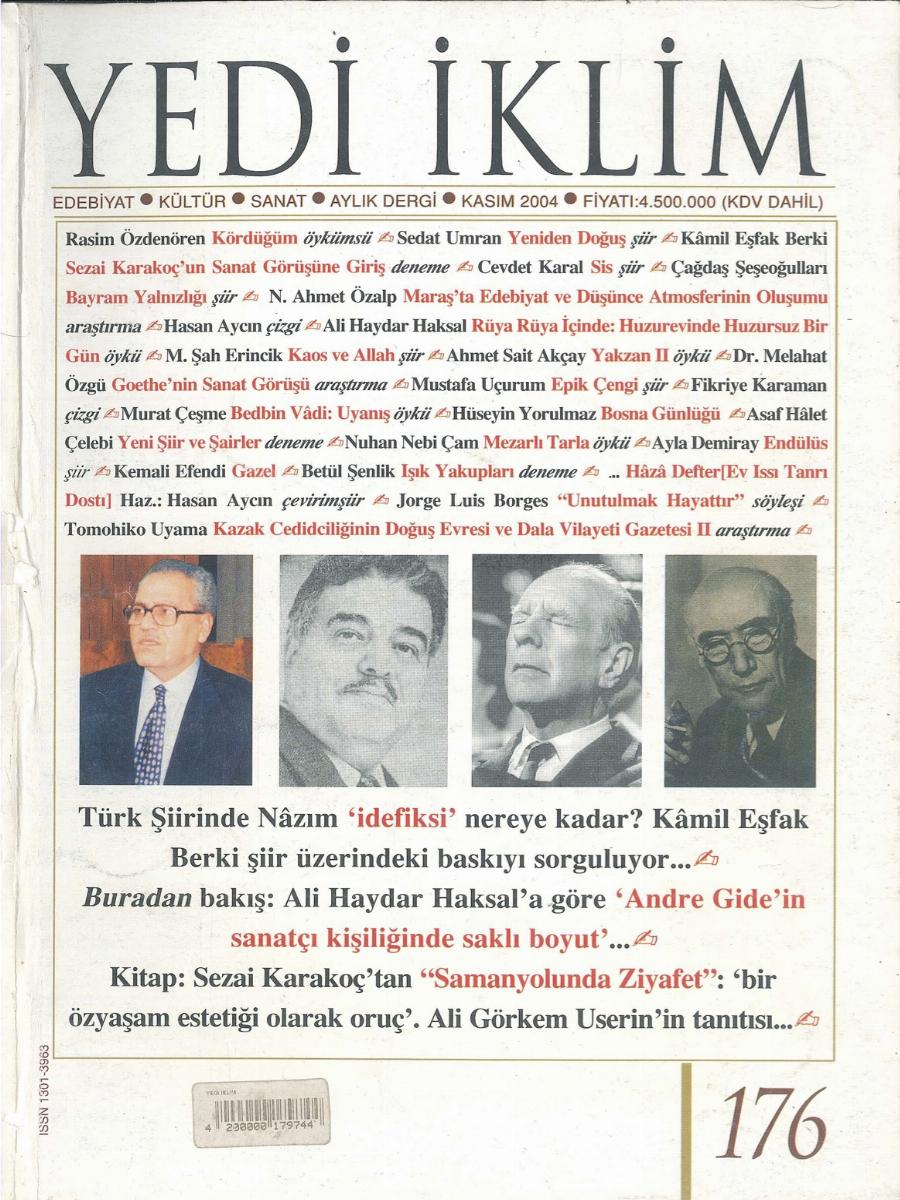 18. Cilt 176. Sayı Kapağı