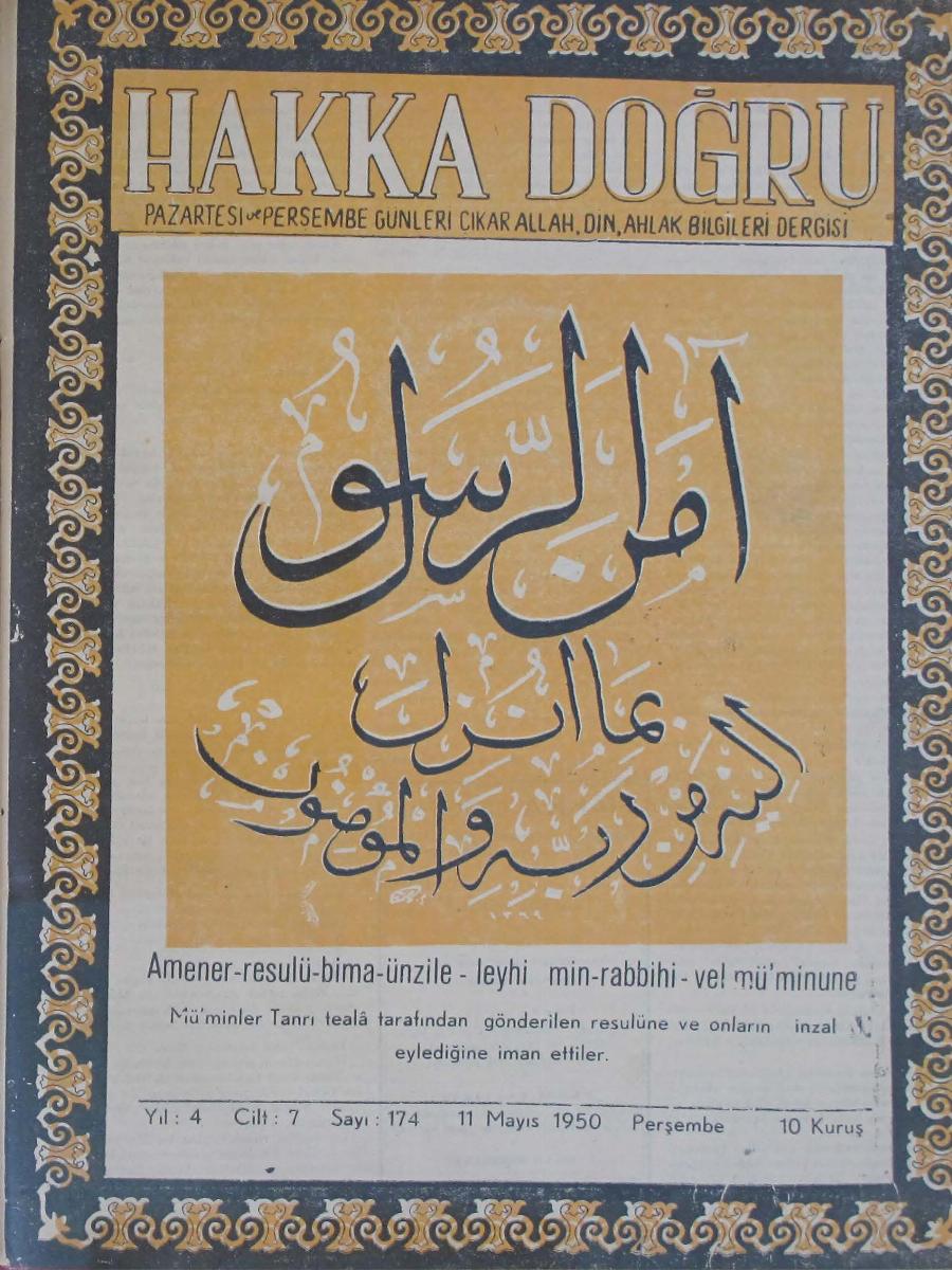 7. Cilt 174. Sayı Kapağı