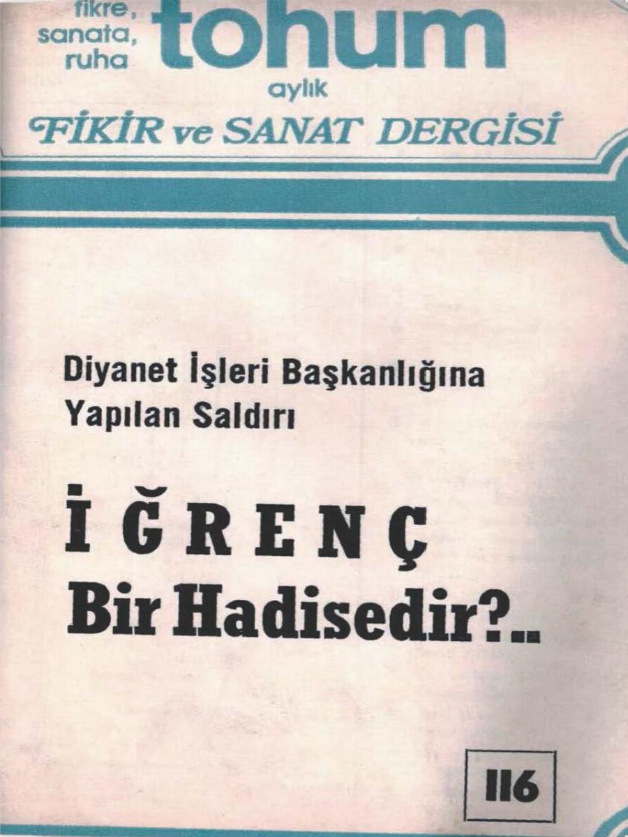 10. Cilt 116. Sayı Kapağı